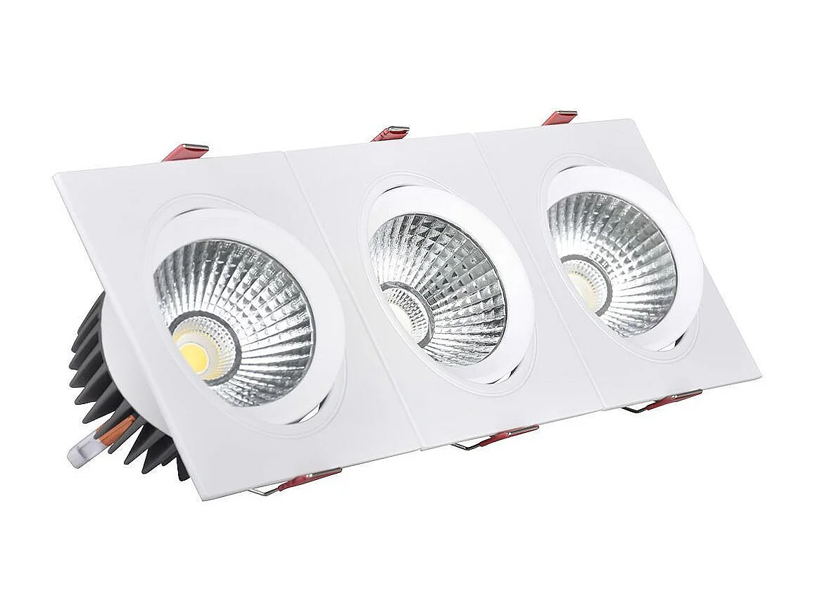 Spot Downlight LED 10W Rectangulaire Madison Coupe 255x75 mm 4000K Blanc neutre