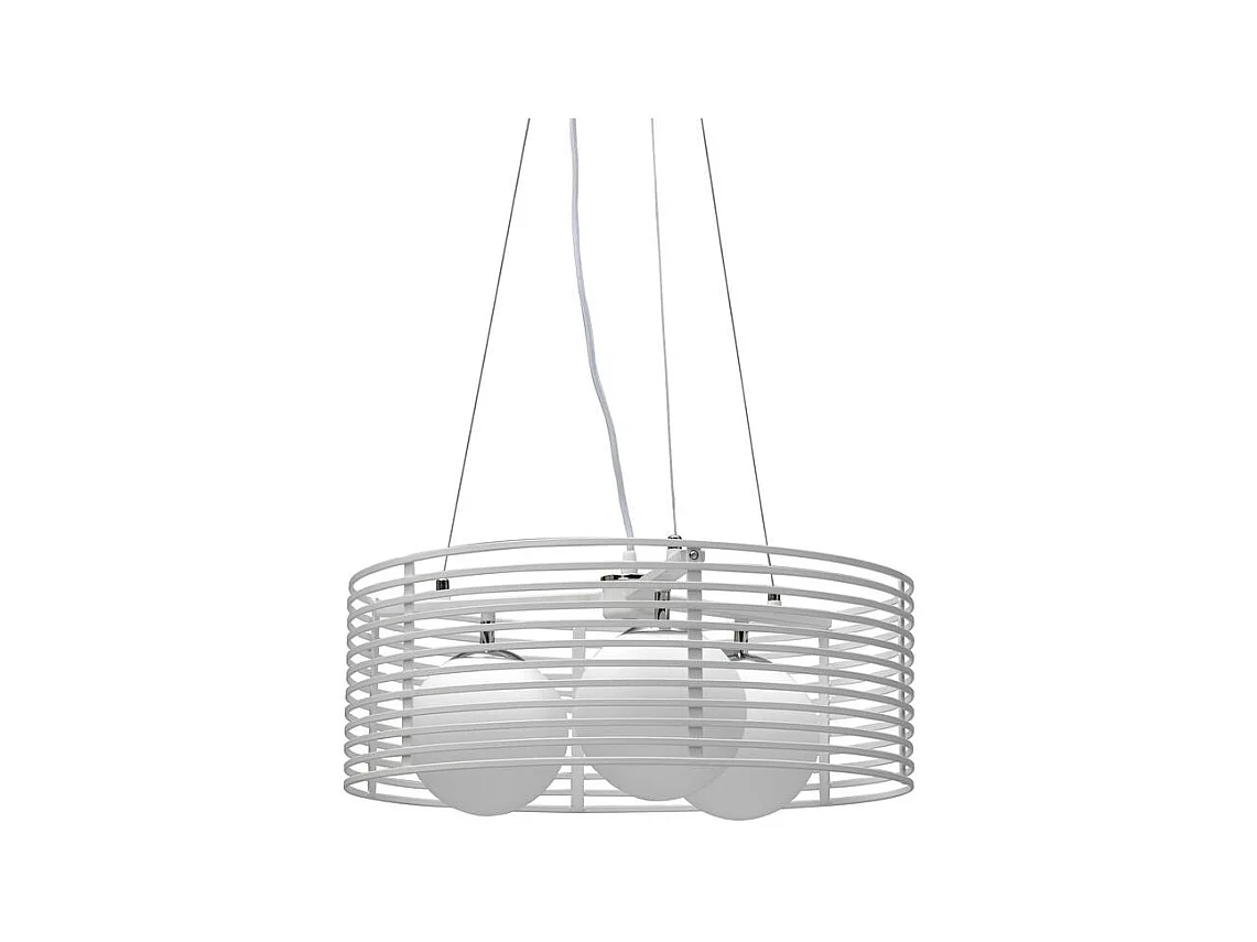 Gabbia Suspension en métal blanc