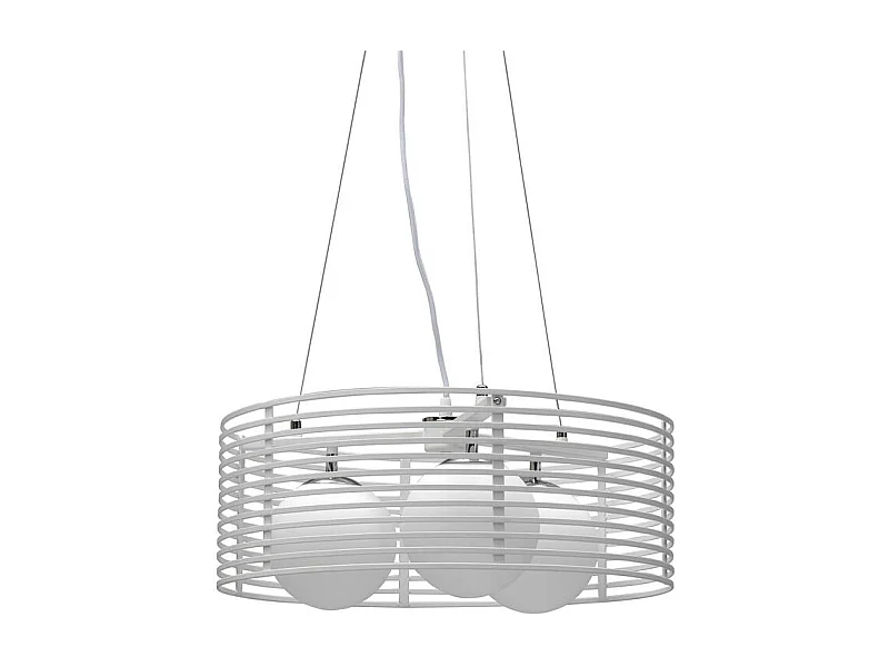 Gabbia Suspension en métal blanc