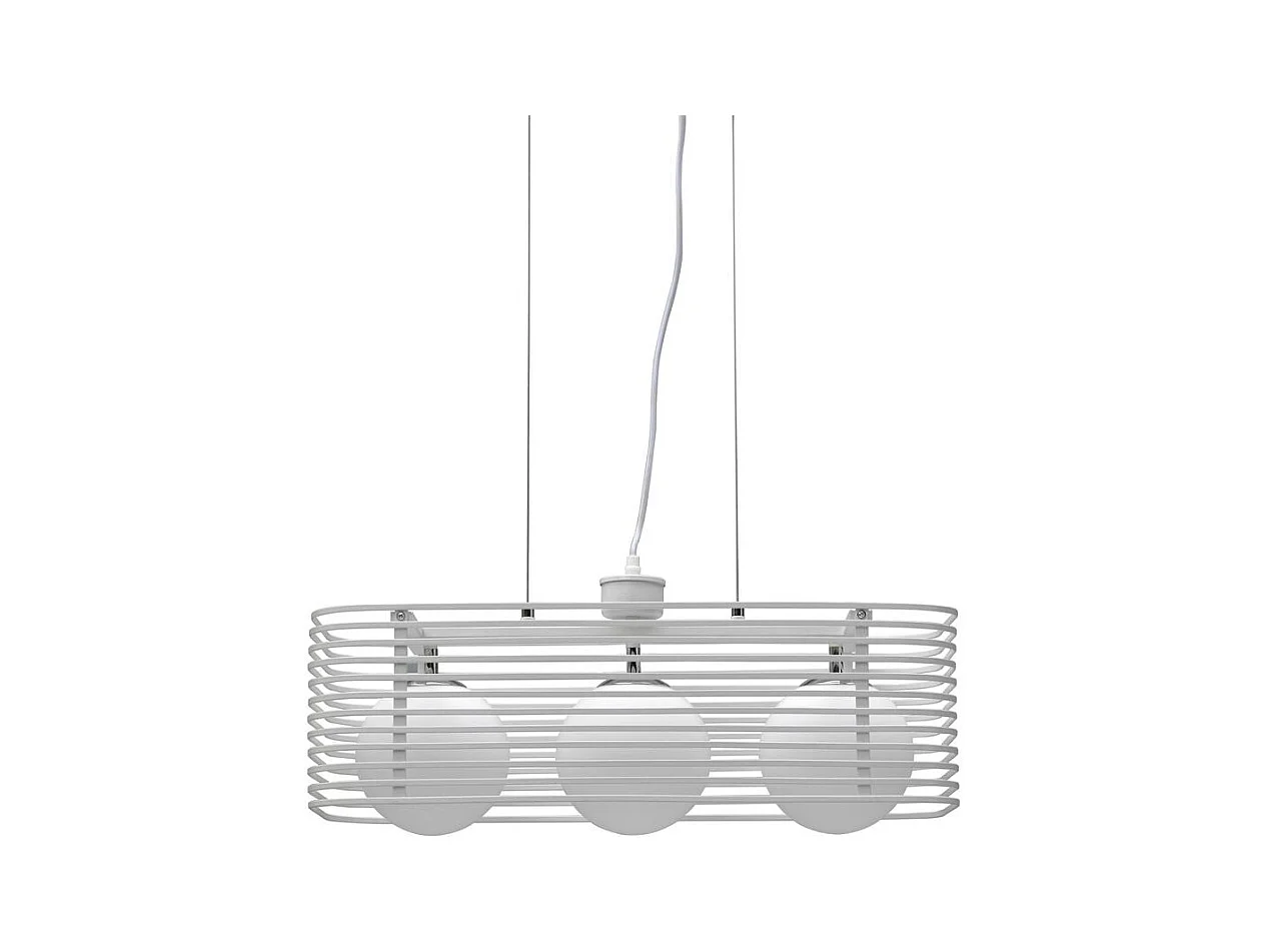 Gabbia Suspension en métal blanc