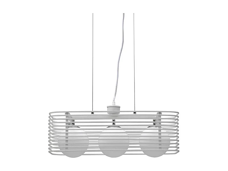 Gabbia Suspension en métal blanc