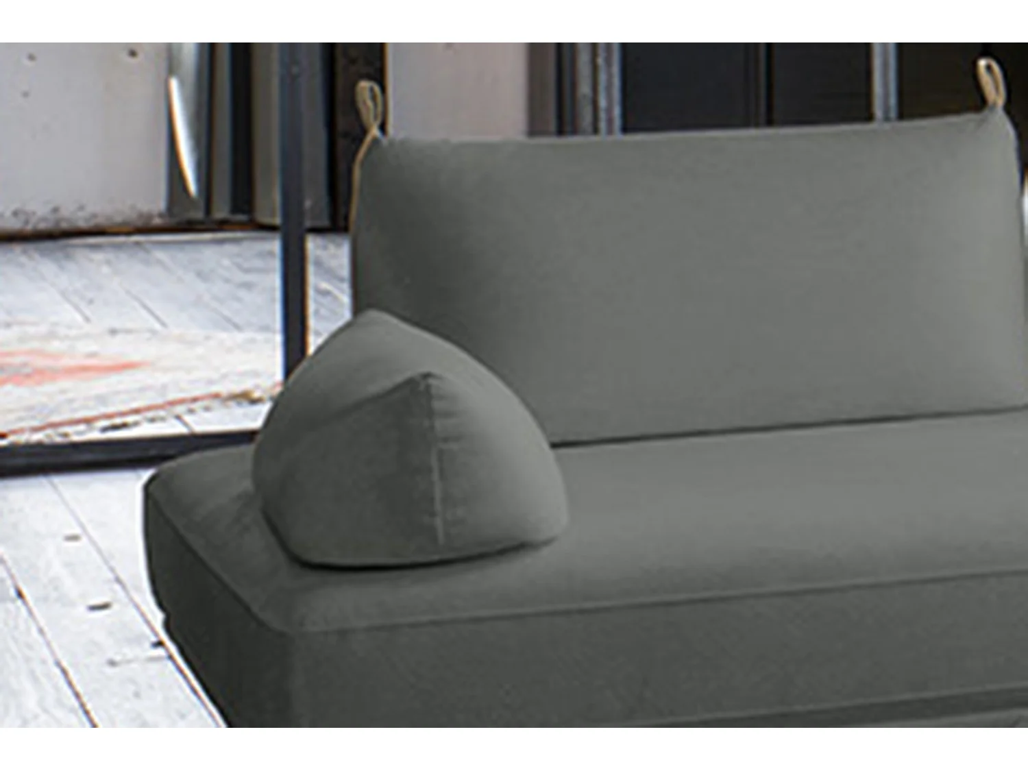 Armlehnkissen - Taupe Webstoff - CANE