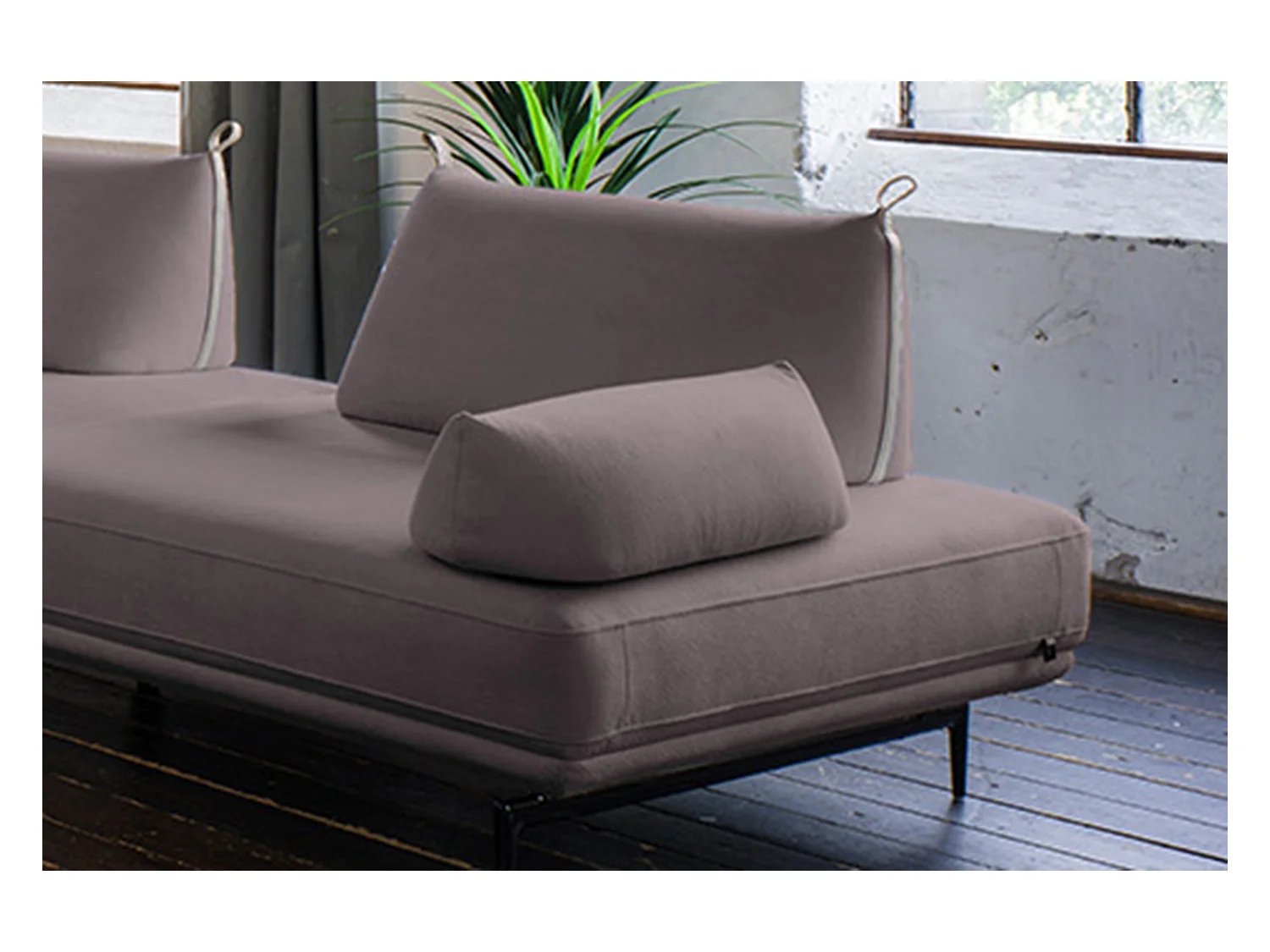 Coussin - Violette tissu tissé - CANE