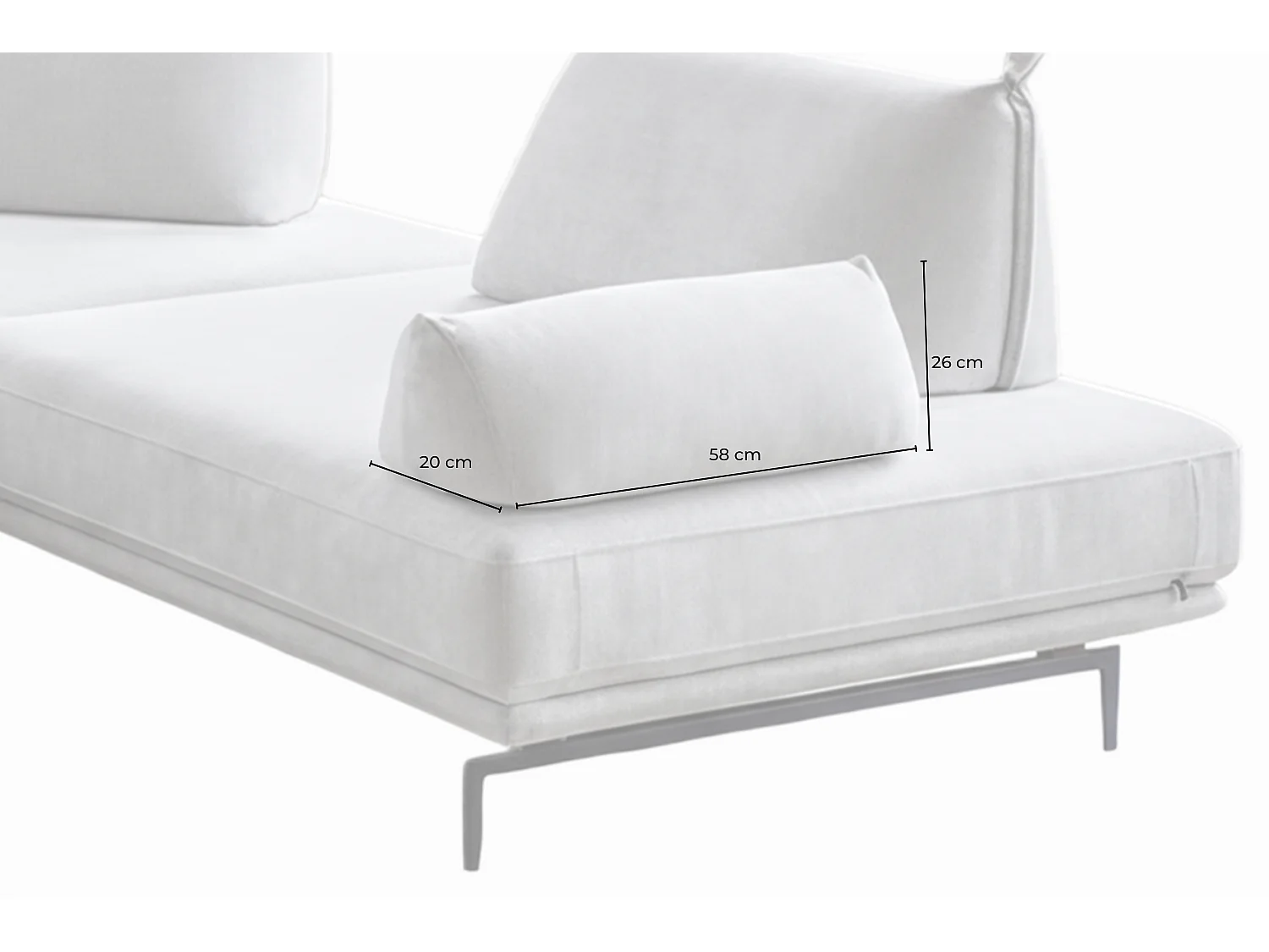 Kussen voor armleuning - Violet Geweven stof - CANE