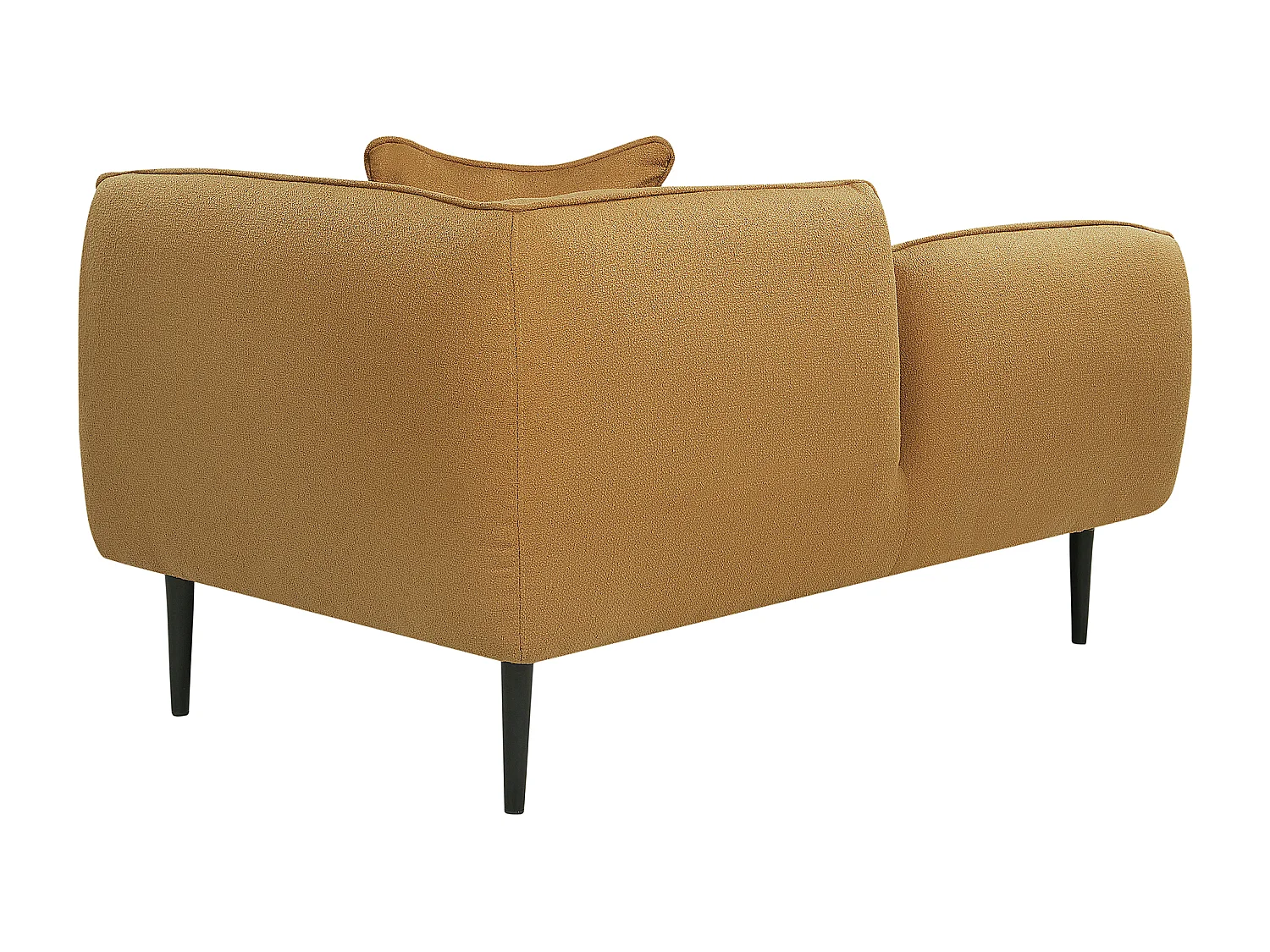 Chaise longue côté droit CHEVANNES Bouclé Moutarde