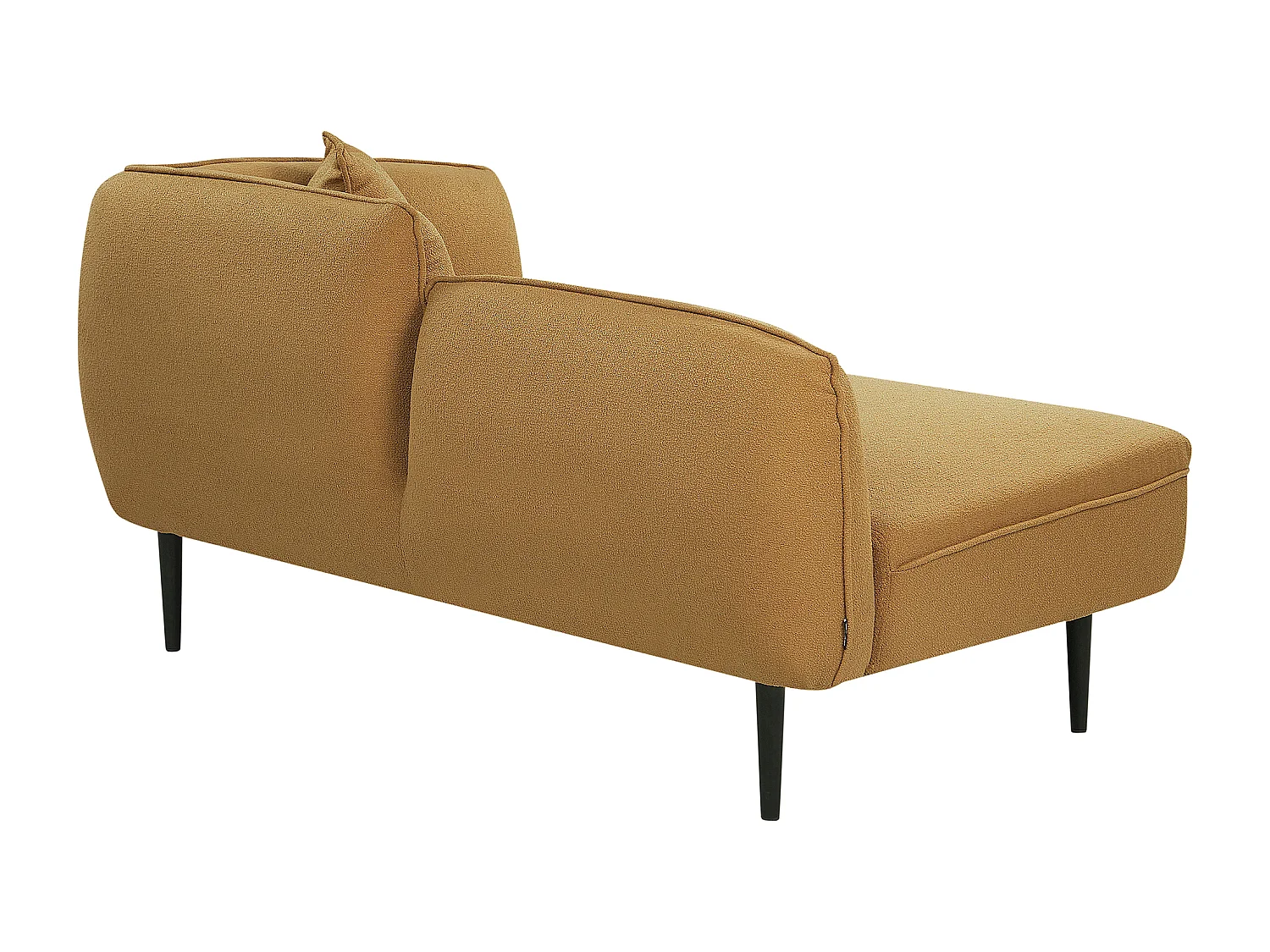 Chaise longue côté droit CHEVANNES Bouclé Moutarde