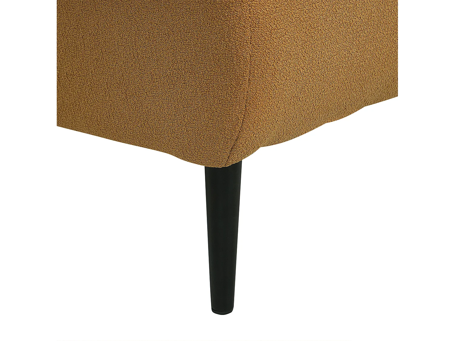 Chaise longue côté droit CHEVANNES Bouclé Moutarde