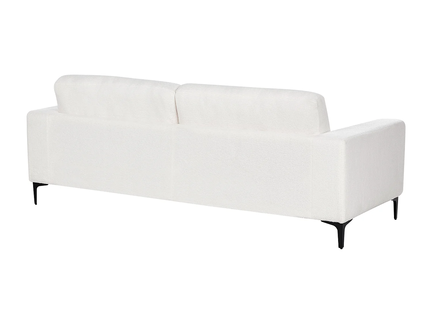 Sofá VADSTENA Bouclé Branco creme 3 lugares