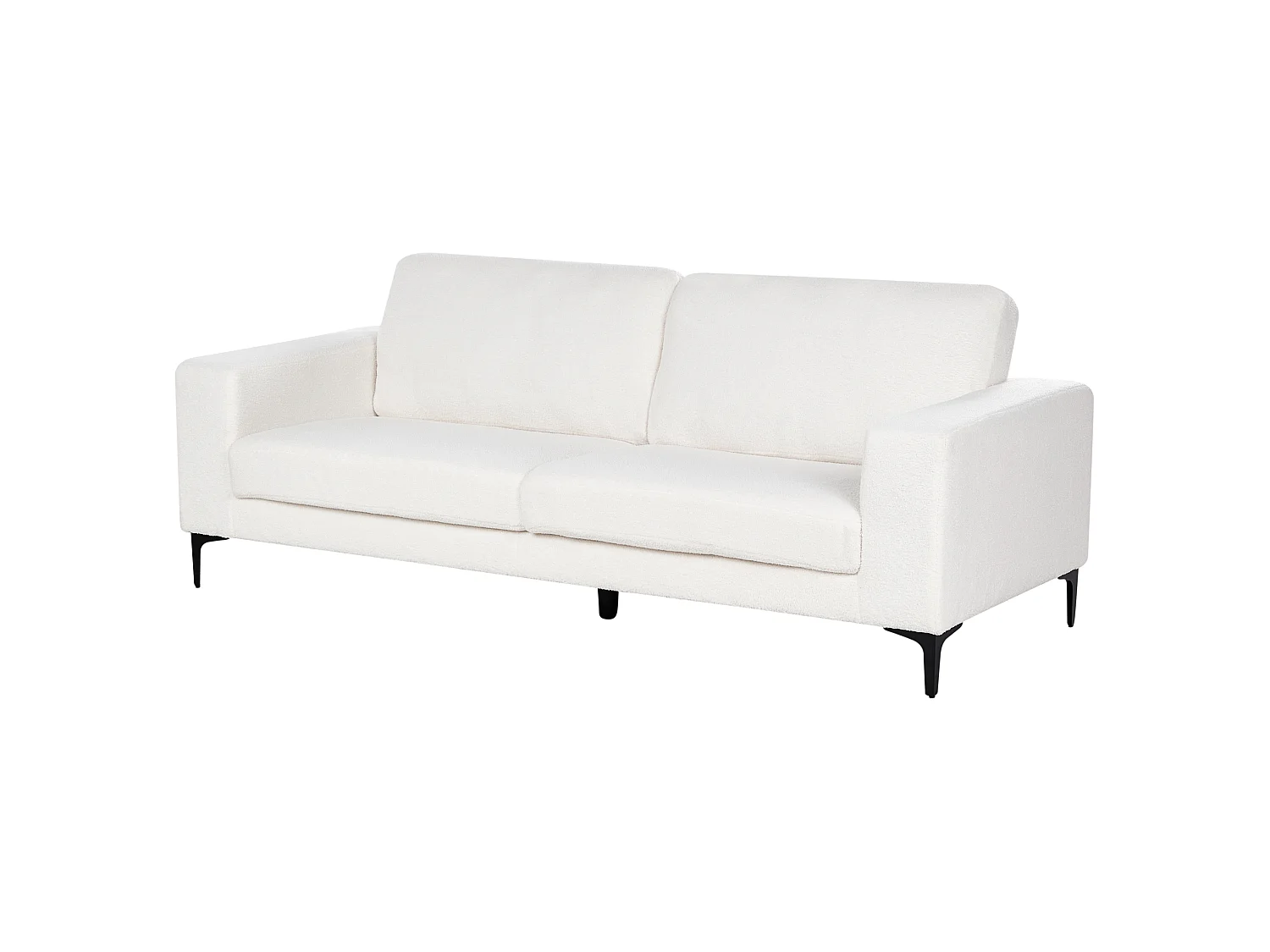 Sofa VADSTENA Bouclé Cremeweiss 3-Sitzer