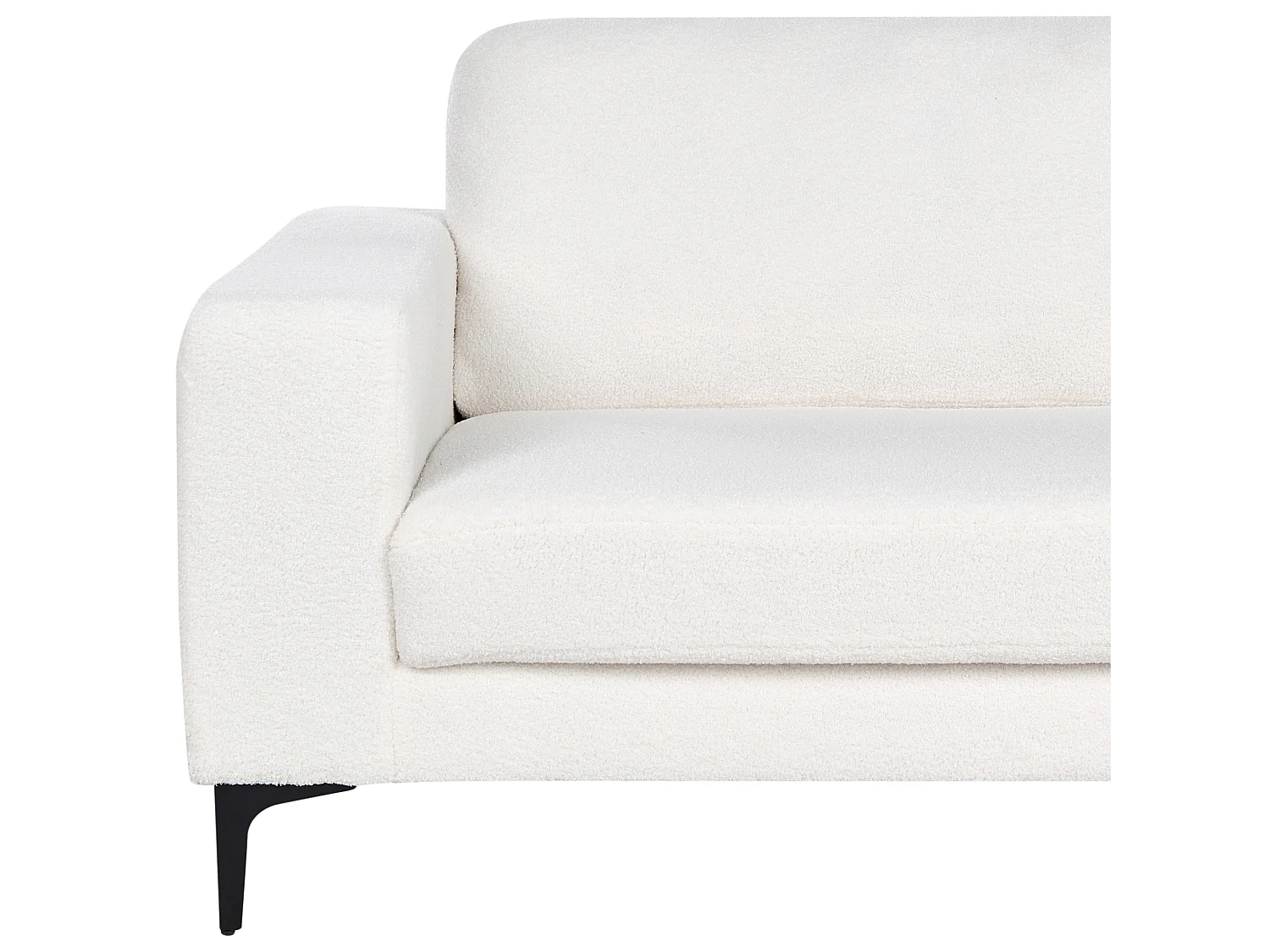 Sofa VADSTENA Bouclé Cremeweiss 3-Sitzer