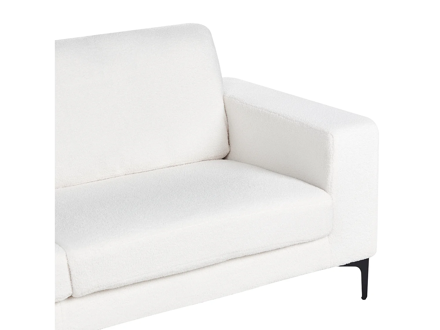 Sofa VADSTENA Bouclé Cremeweiss 3-Sitzer