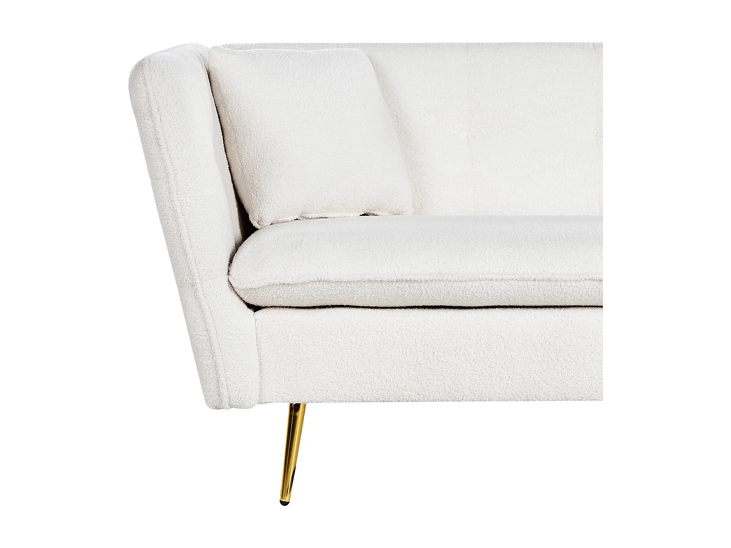 Sofa FREDERICA Boucle Złamana biel dla 3 osób