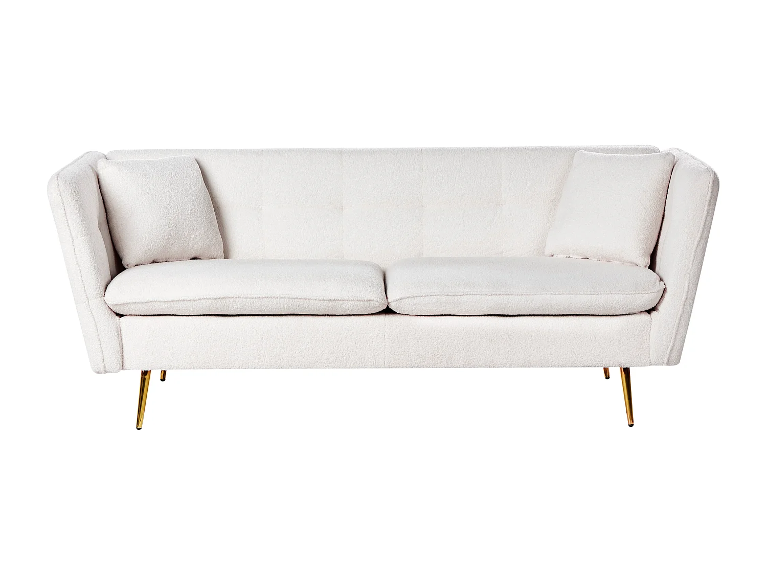 Sofa FREDERICA Boucle Złamana biel dla 3 osób