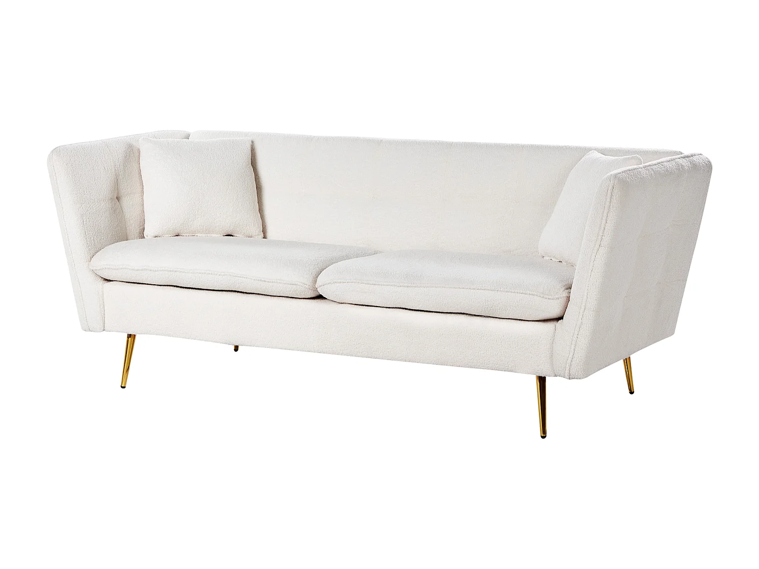 Sofa FREDERICA Boucle Złamana biel dla 3 osób