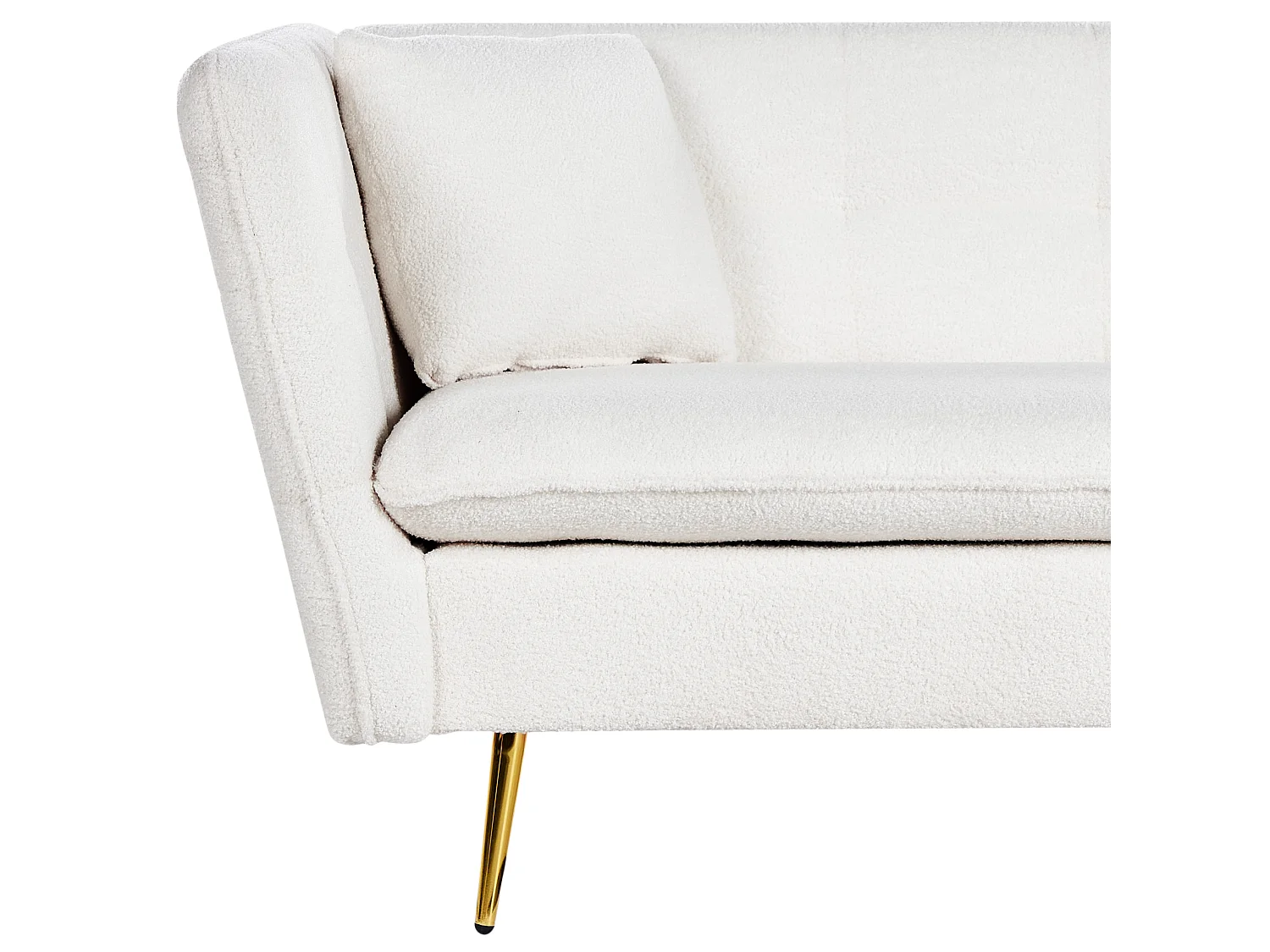 Sofa FREDERICA Bouclé Cremeweiss 3-Sitzer