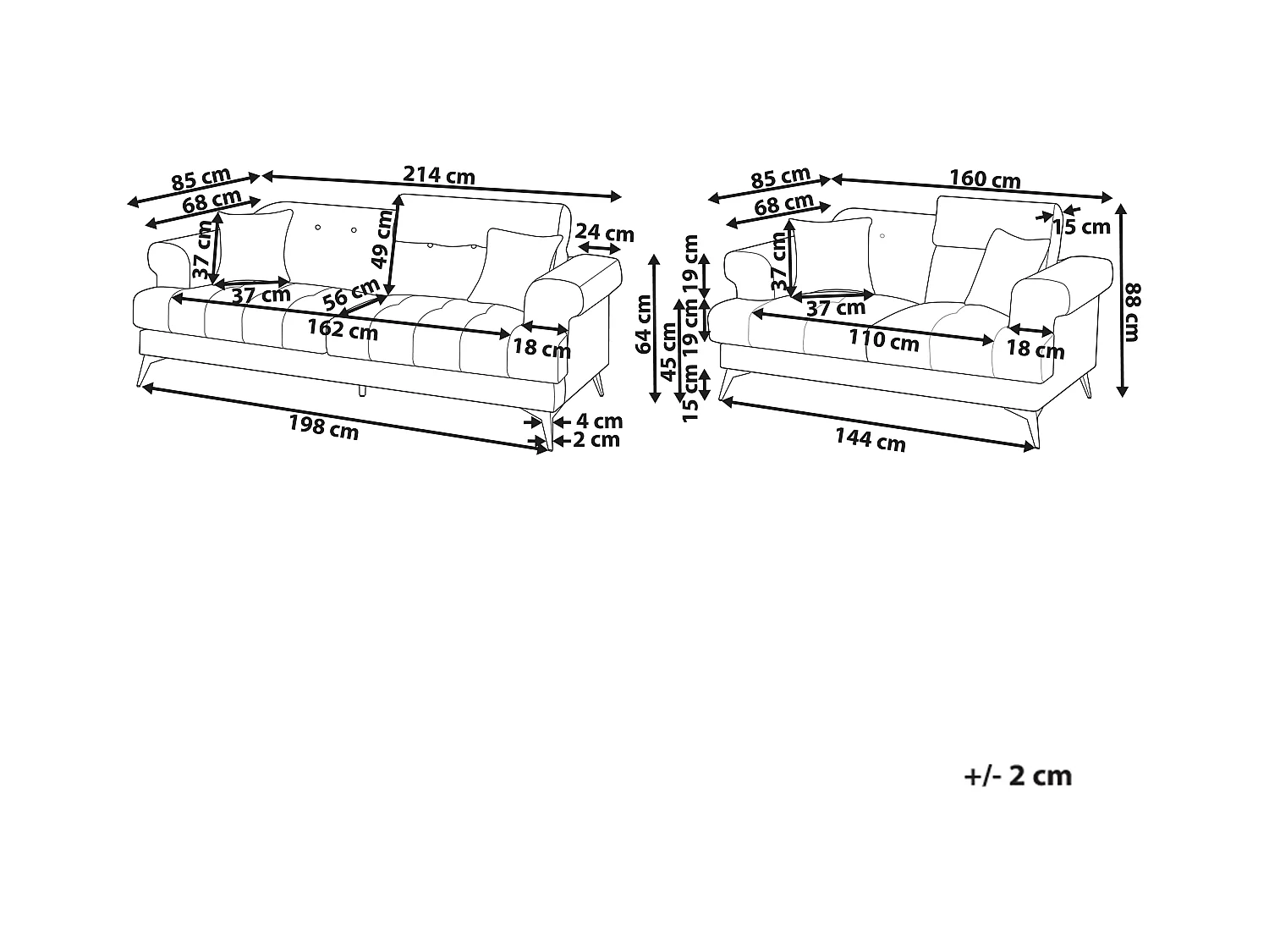 Ensemble de salon 5 places SKIVE Bouclé Blanc