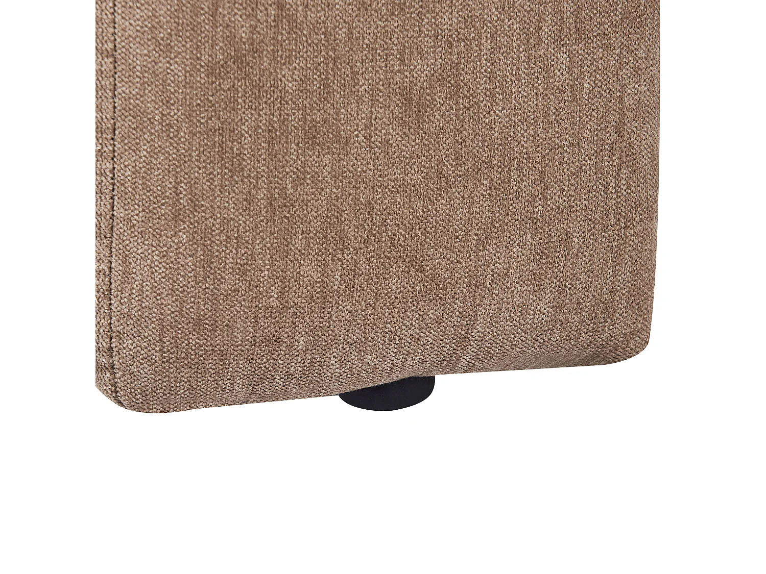 Chaise longue versione destra LANNILS Tessuto Marrone chiaro