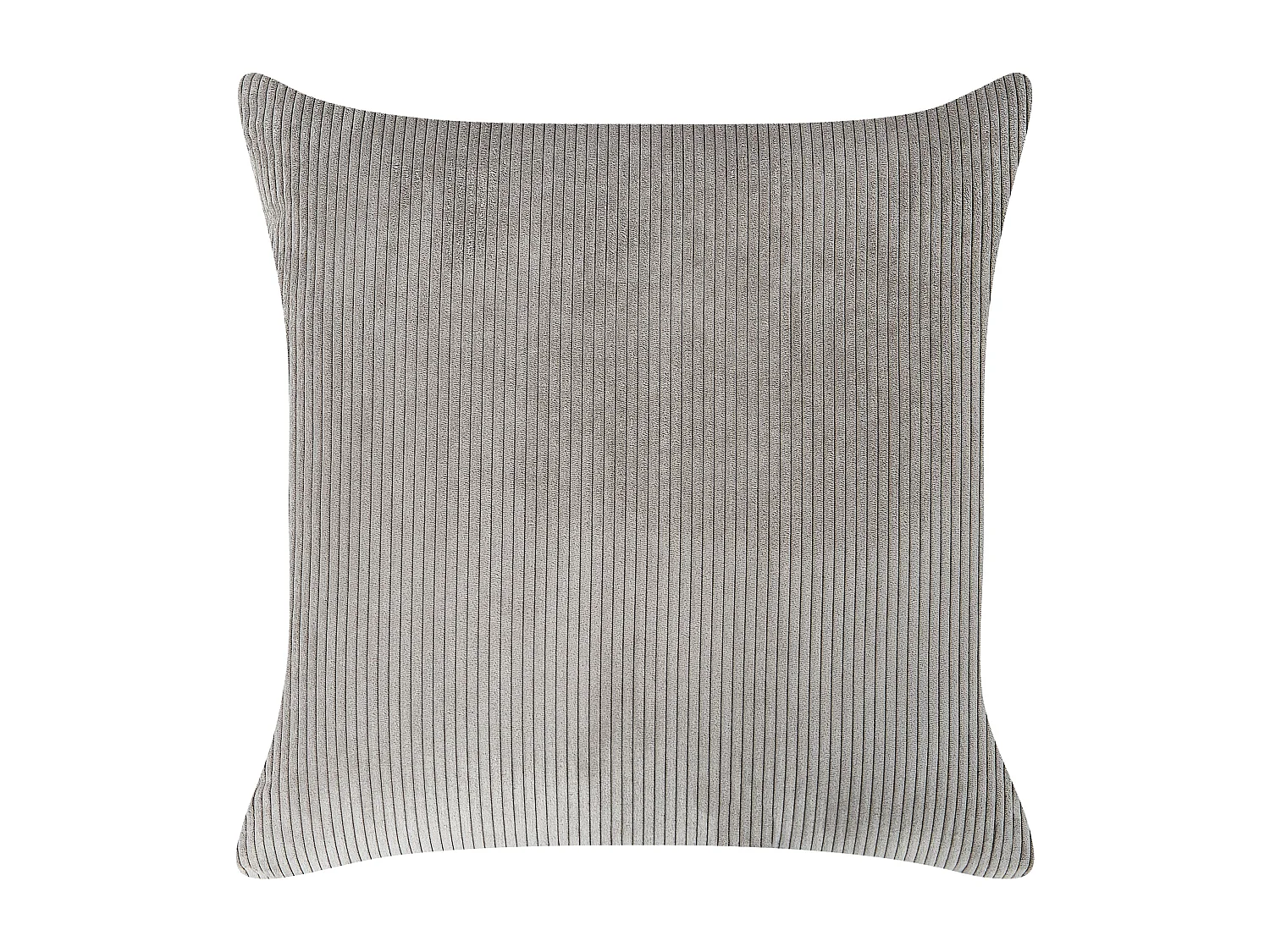 Canapé d'Angle à Gauche Moderne en Velours Côtelé Coussins en Tissu Pieds en Métal Gris Clair Lunner