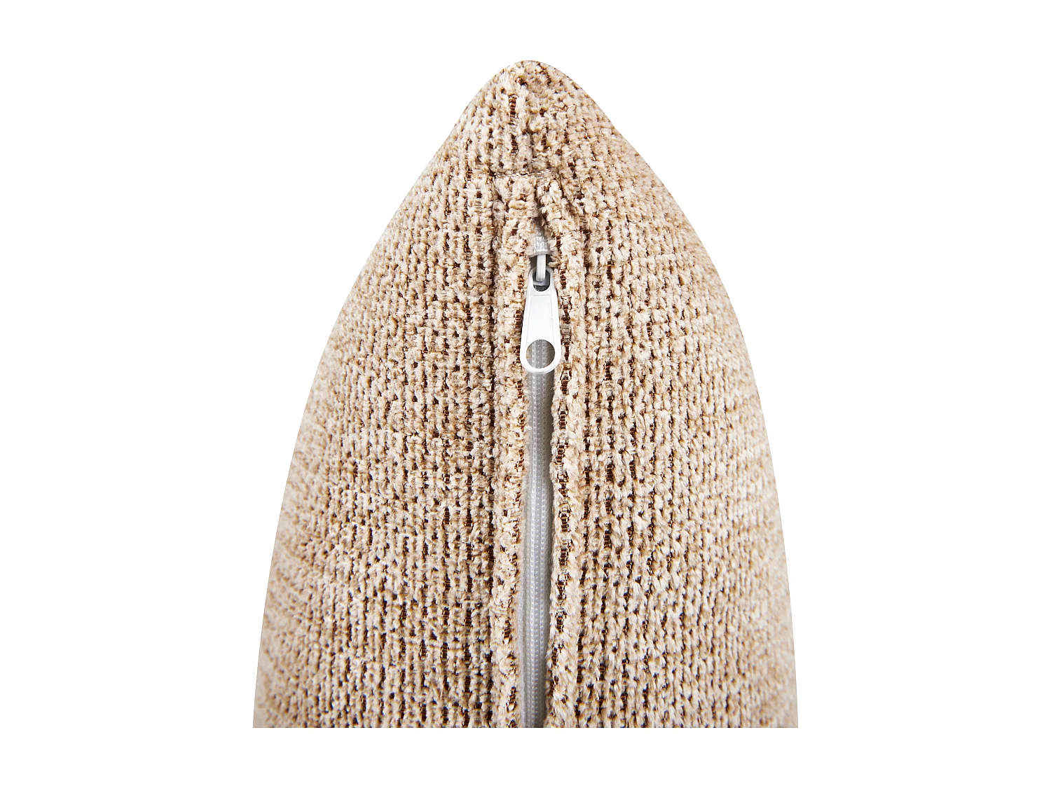 Canapé d'Angle à droite Minimaliste en Forme de L Tissu Hydrofuge Beige Holt