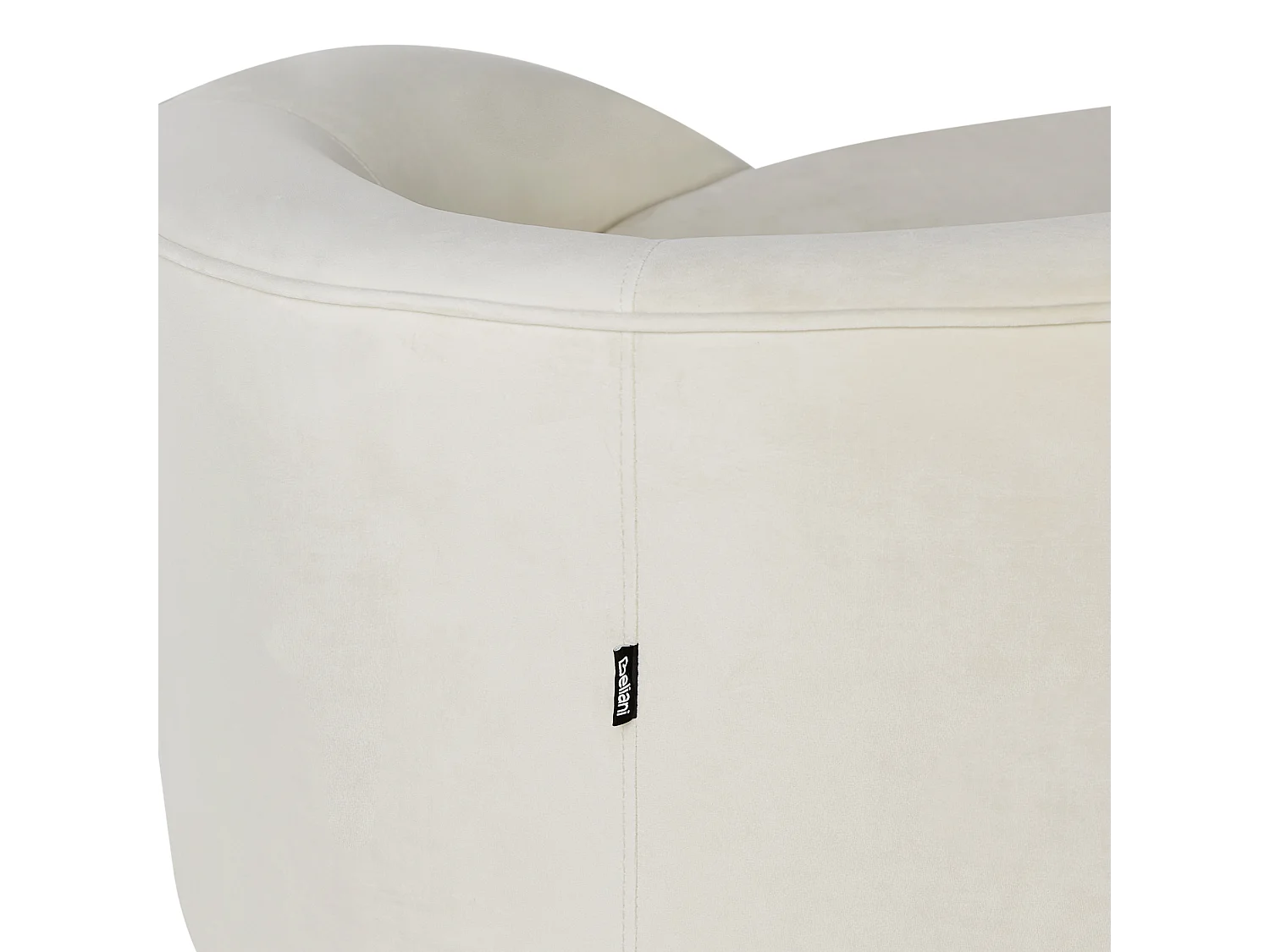 Canapé 3 places SAVAR Velours Beige clair