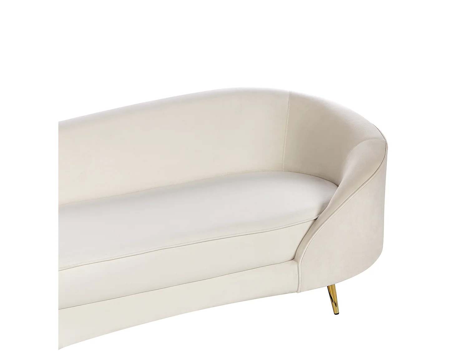 Sofa 2 Seater SAVAR Velvet Light Beige
