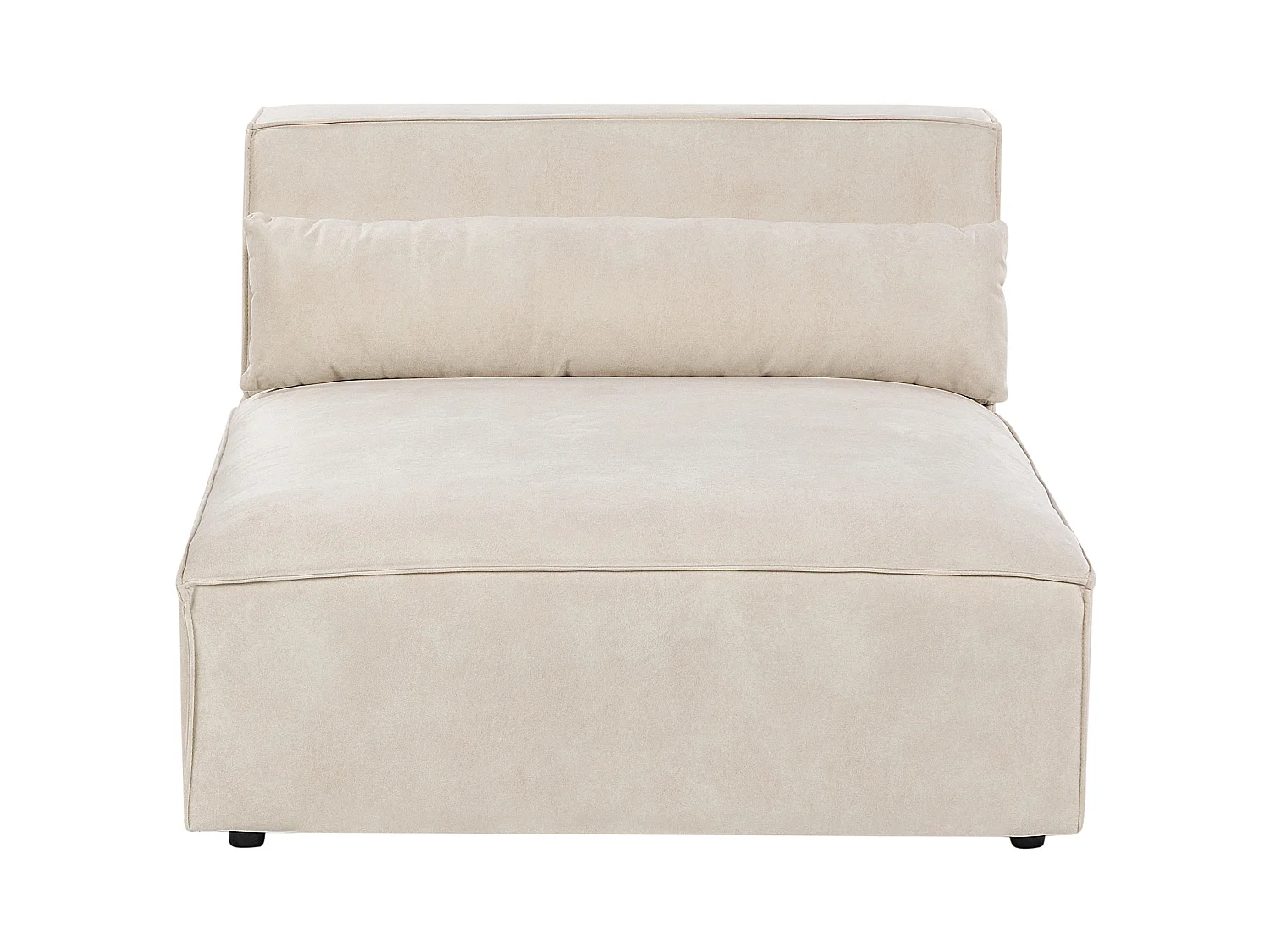 Canapé modulable HELLNAR Velours Beige clair 2 places