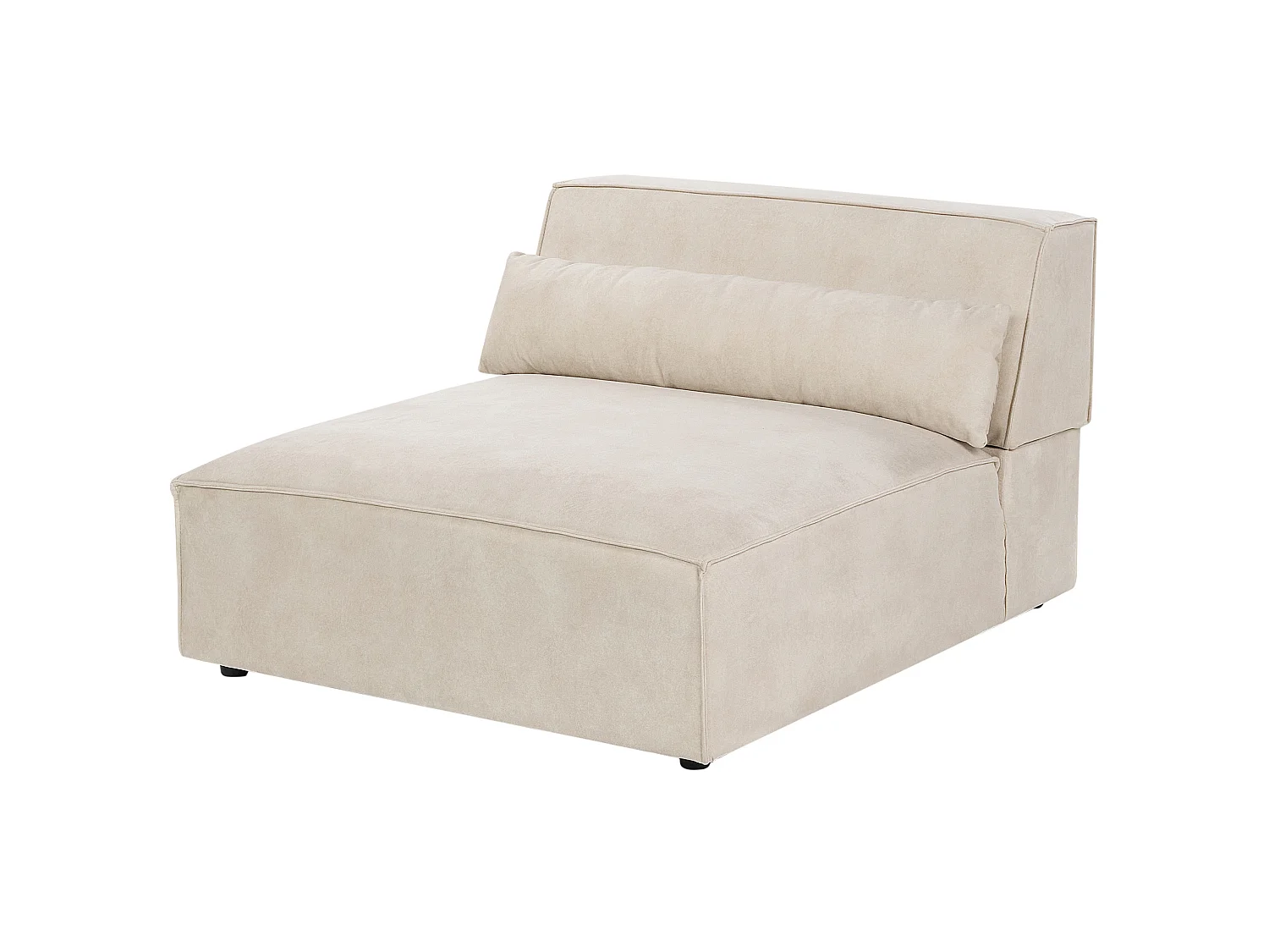 Canapé modulable HELLNAR Velours Beige clair 2 places