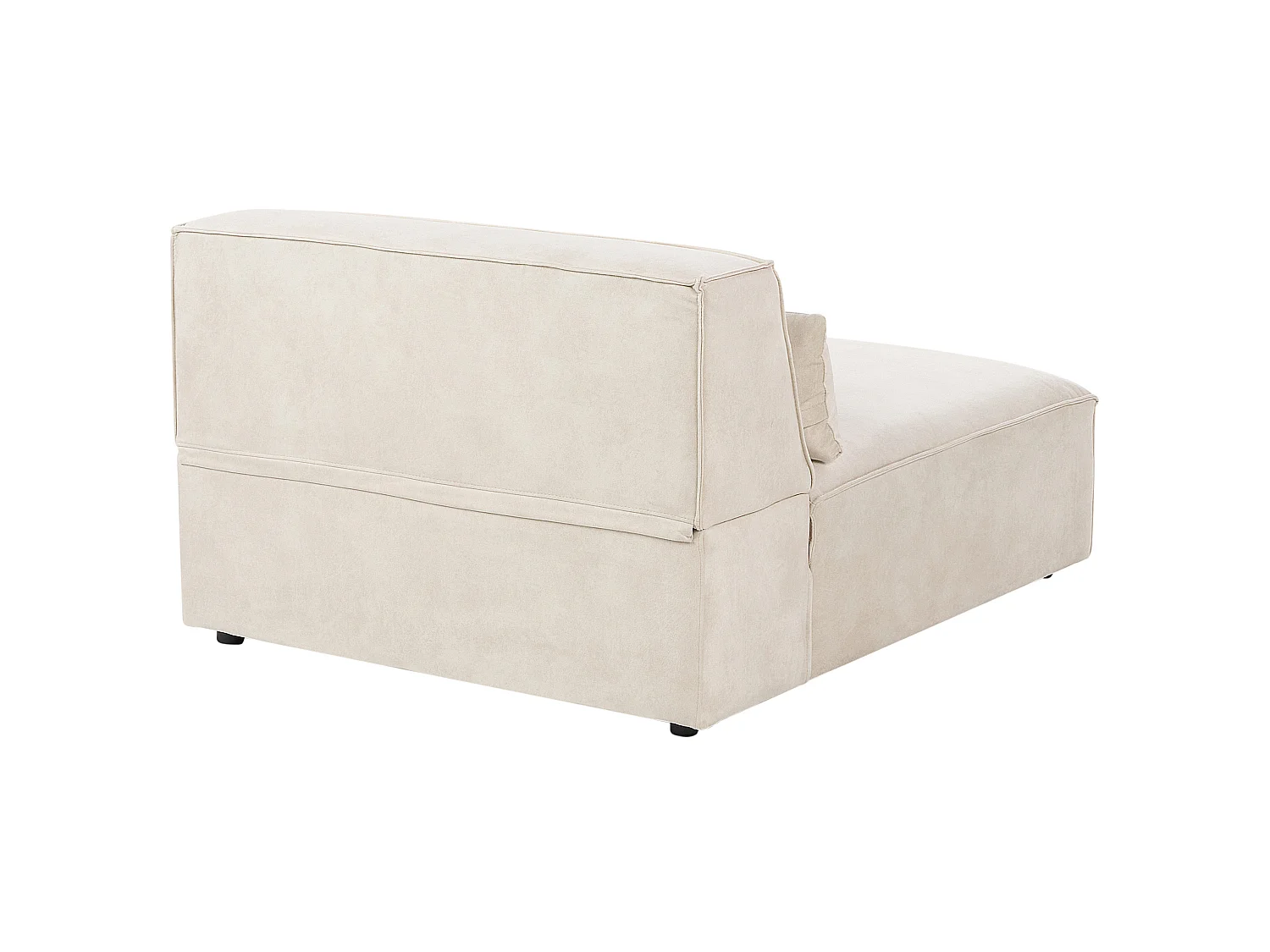 Canapé modulable HELLNAR Velours Beige clair 2 places