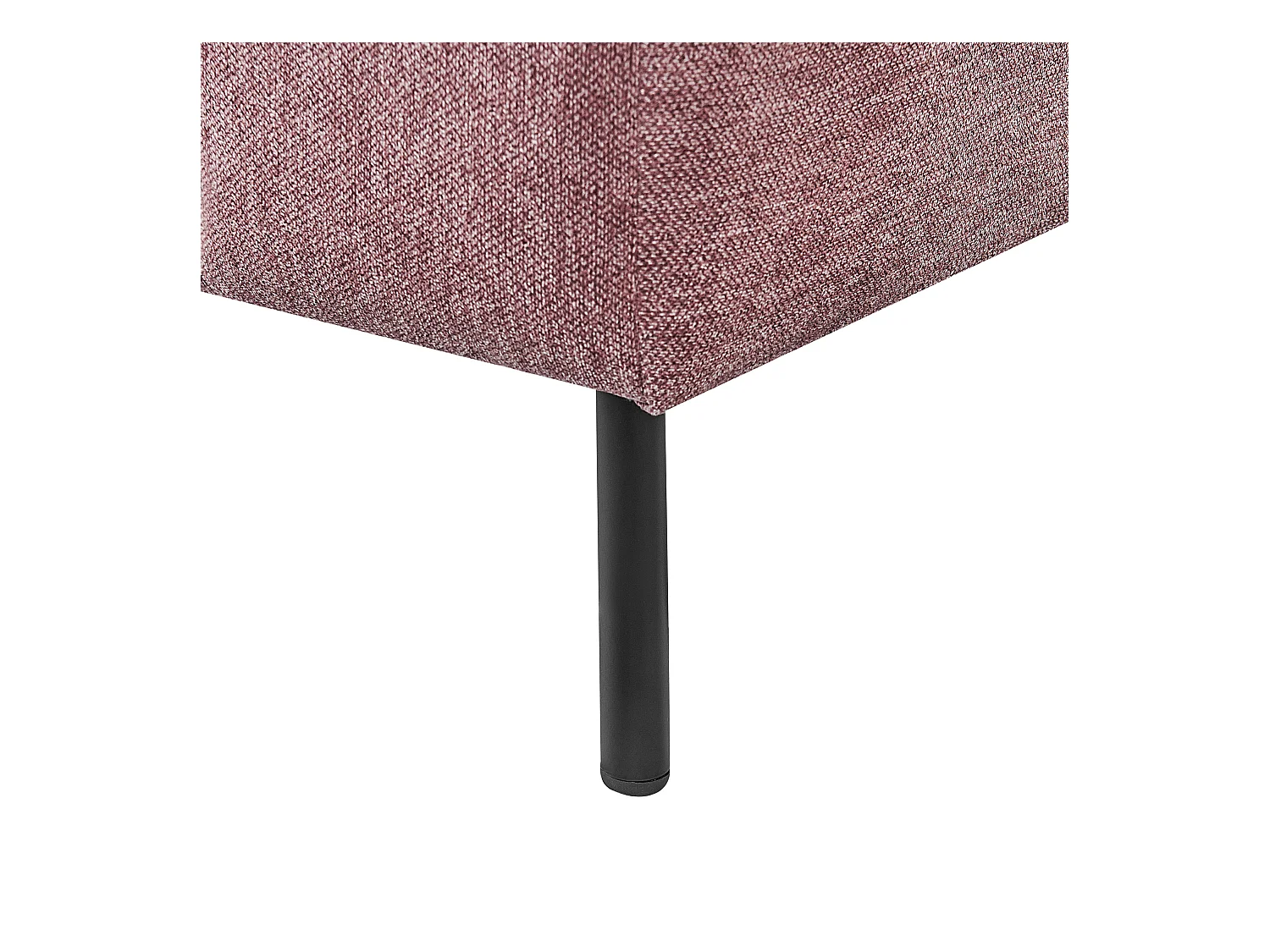 Linkszijdige chaise longue LANNILS Stof Roze