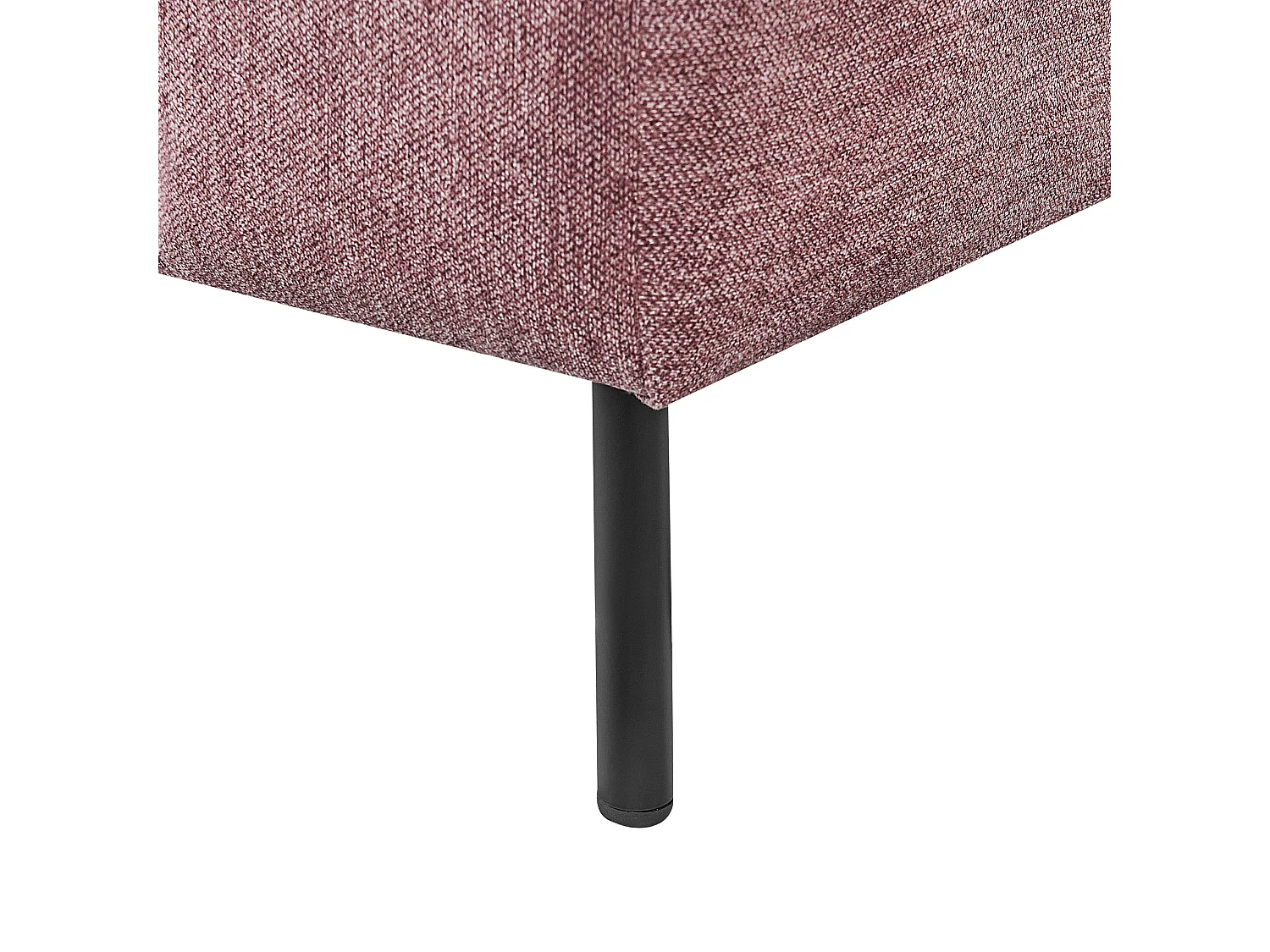 Chaise longue côté gauche LANNILS Tissu Rose