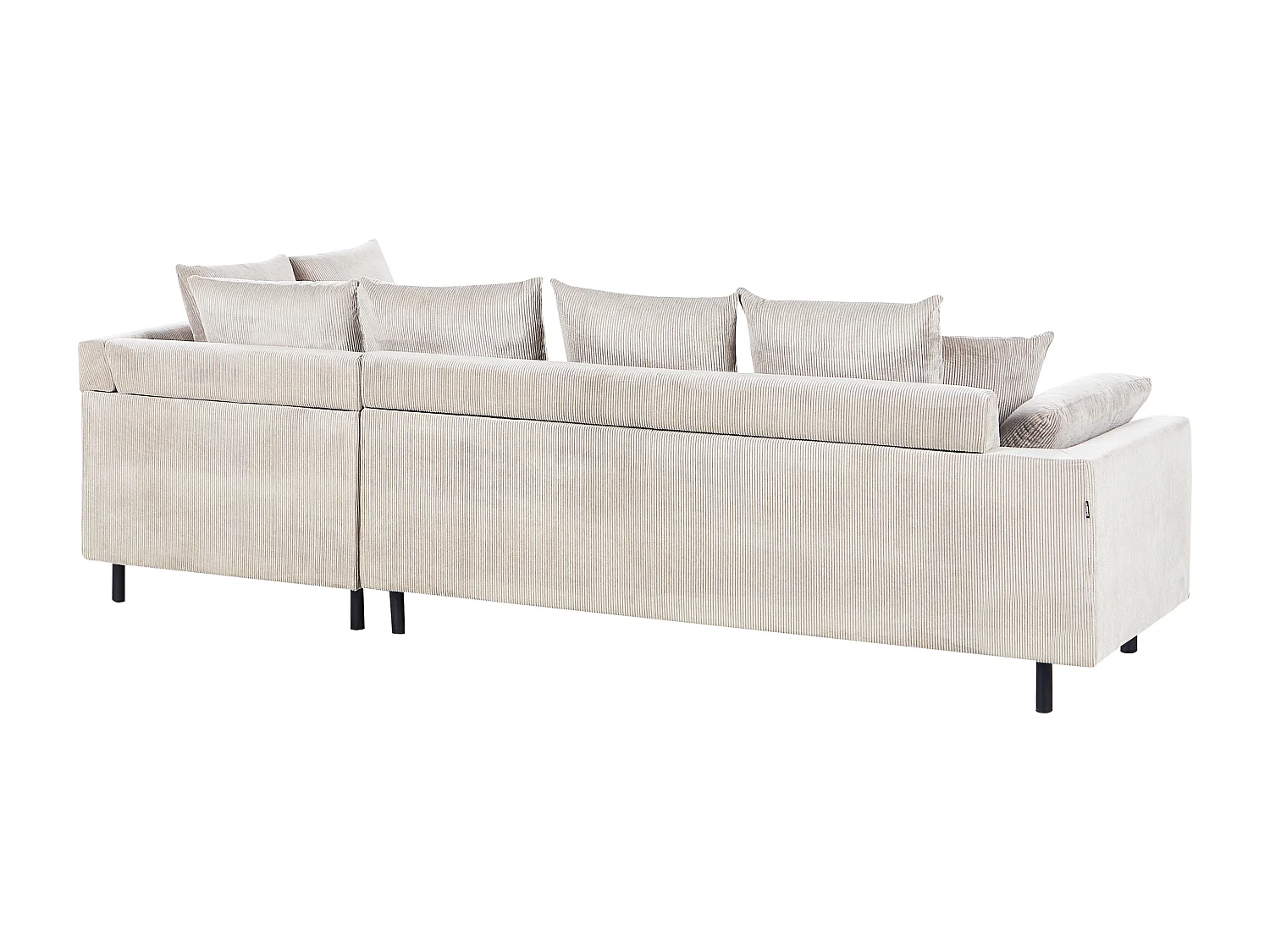 Hoekbank LUNNER Corduroy Beige 4-zitter Linkerzijde