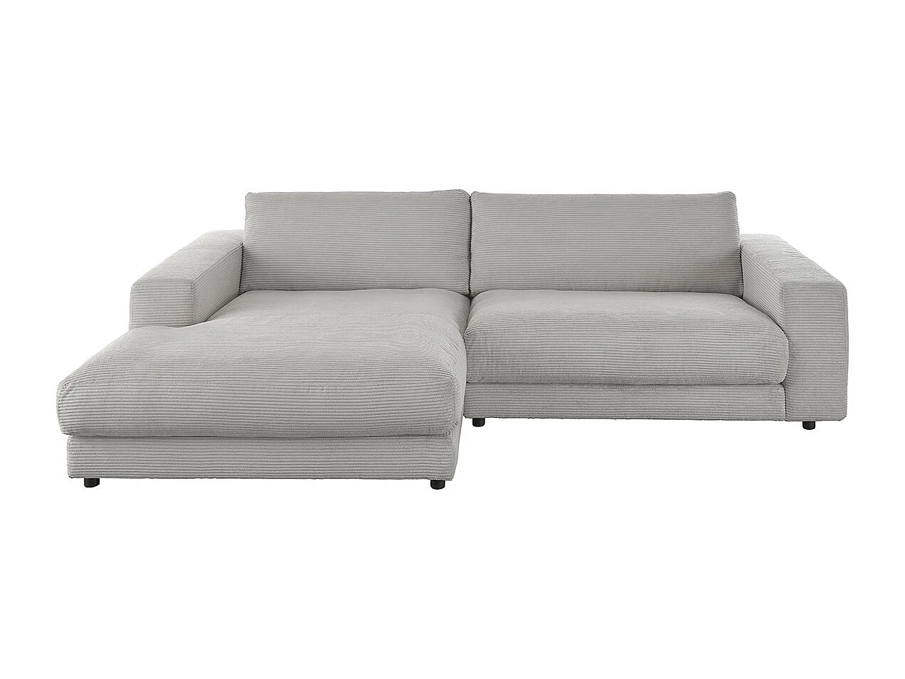 Canapé - gris pierre Velours côtelé - MADELINE