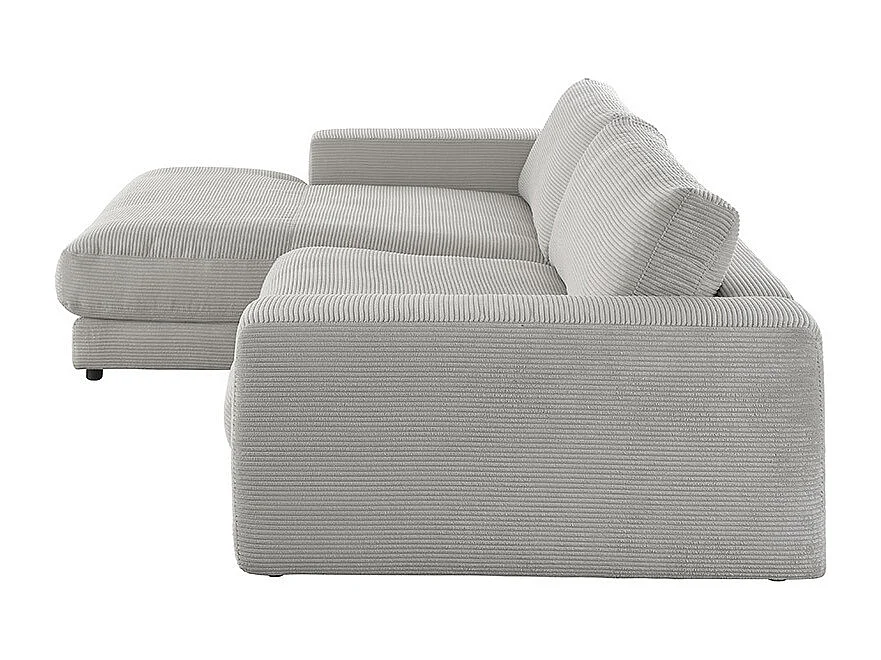 Canapé - gris pierre Velours côtelé - MADELINE