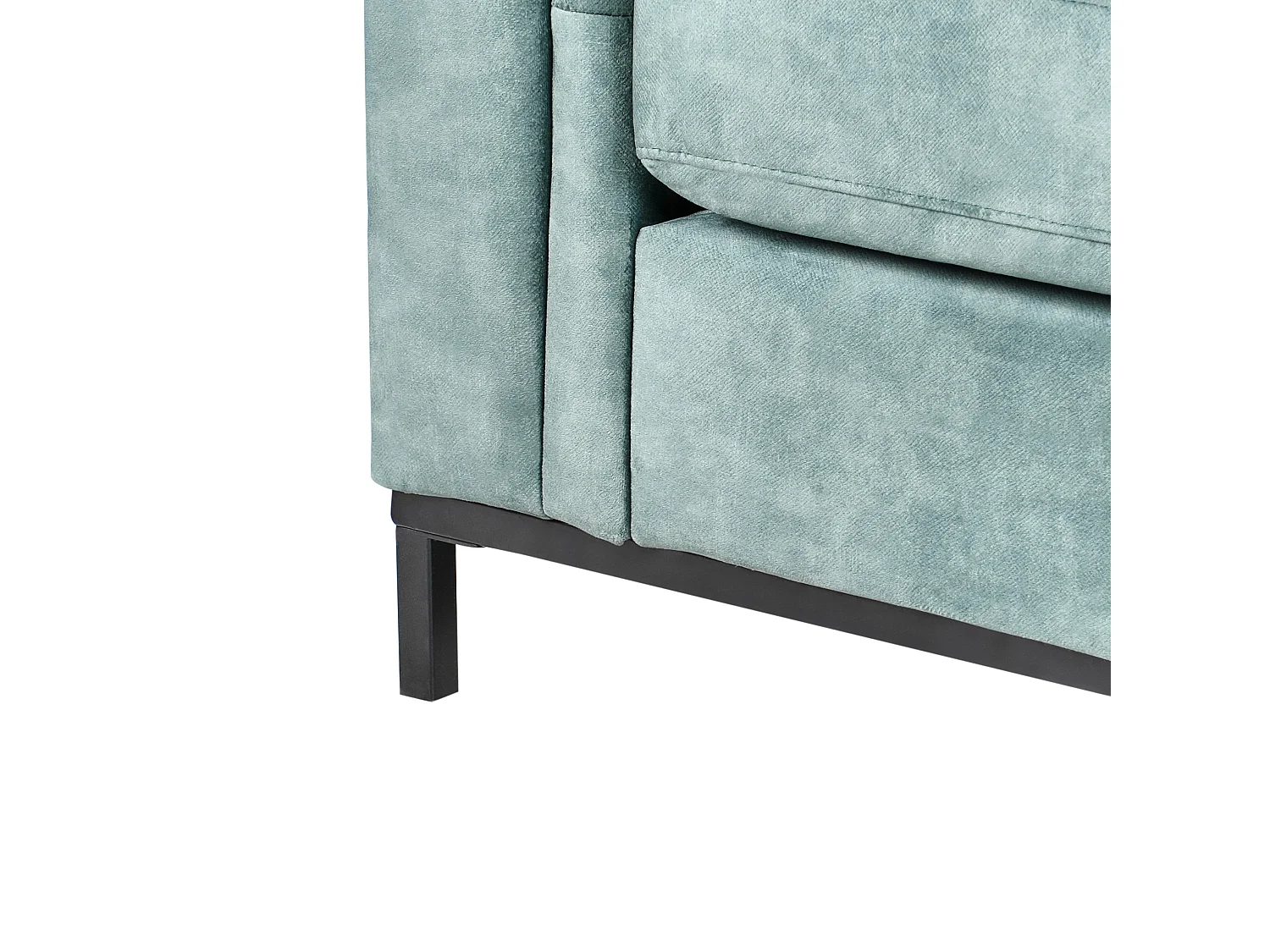 Narożnik OSLO Welur Lazurowy dla 4 osób Lewostronny