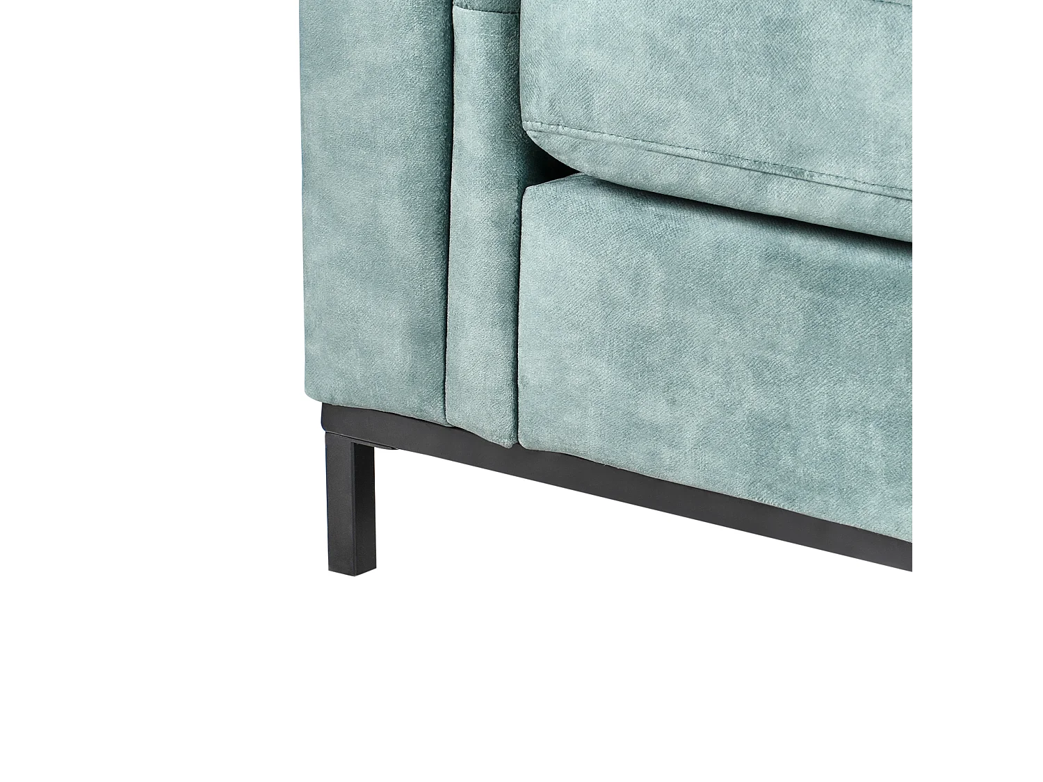 Divano angolare OSLO Velluto Foglia di tè 4 posti Lato Sinistro