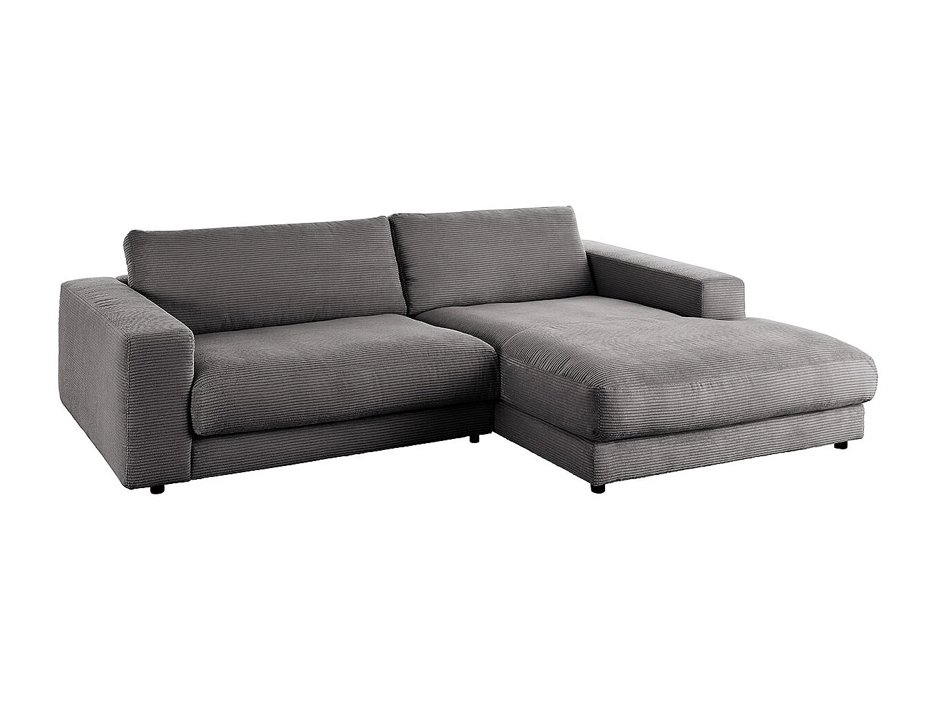 Canapé - Gris Velours côtelé - MADELINE