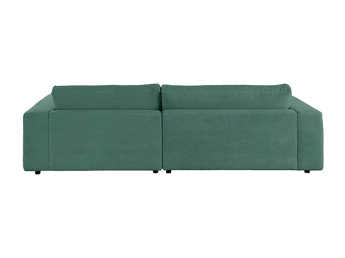 Ecksofa - Smaragdgrün Cord - MADELINE