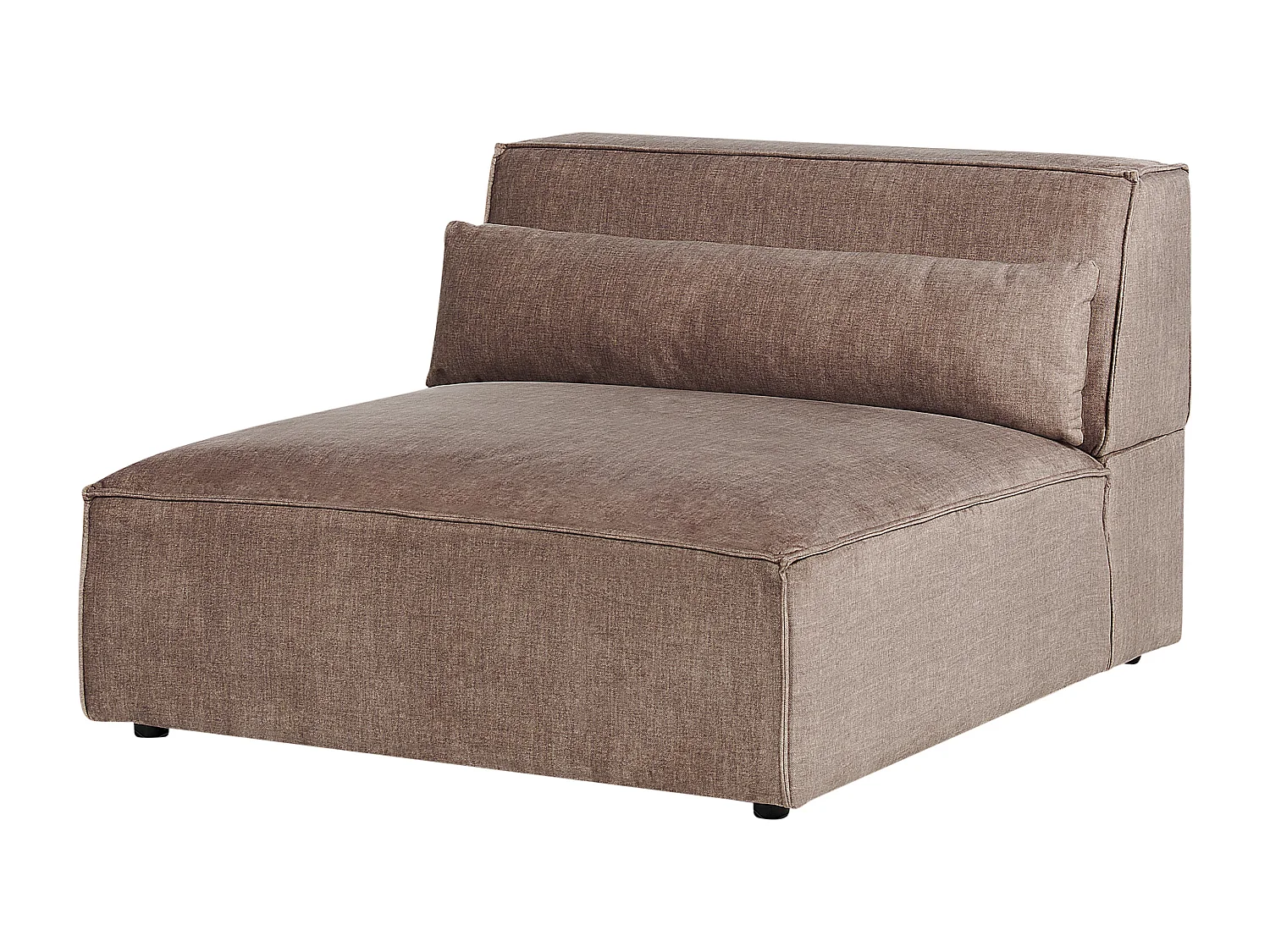 Canapé modulable 2 places HELLNAR Tissu Marron clair