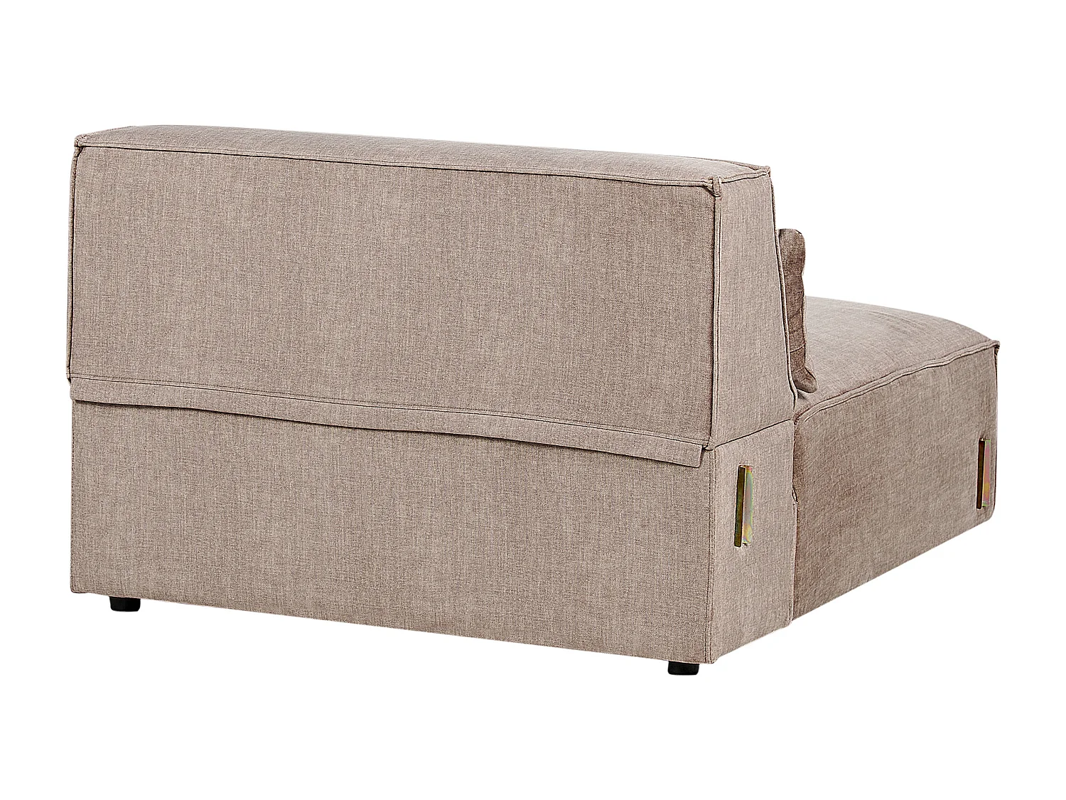 Canapé modulable 2 places HELLNAR Tissu Marron clair