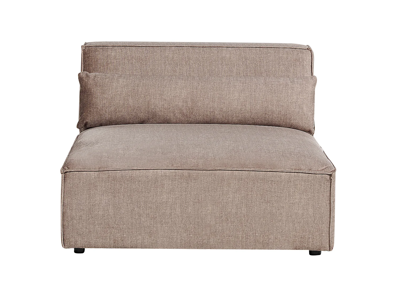 Modular Sofa 2 Seater HELLNAR Fabric Light Brown