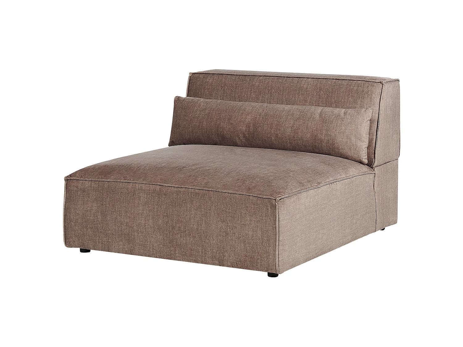 Modular Sofa 2 Seater HELLNAR Fabric Light Brown