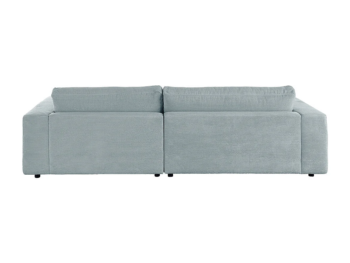 Ecksofa - Hellblau Cord - MADELINE