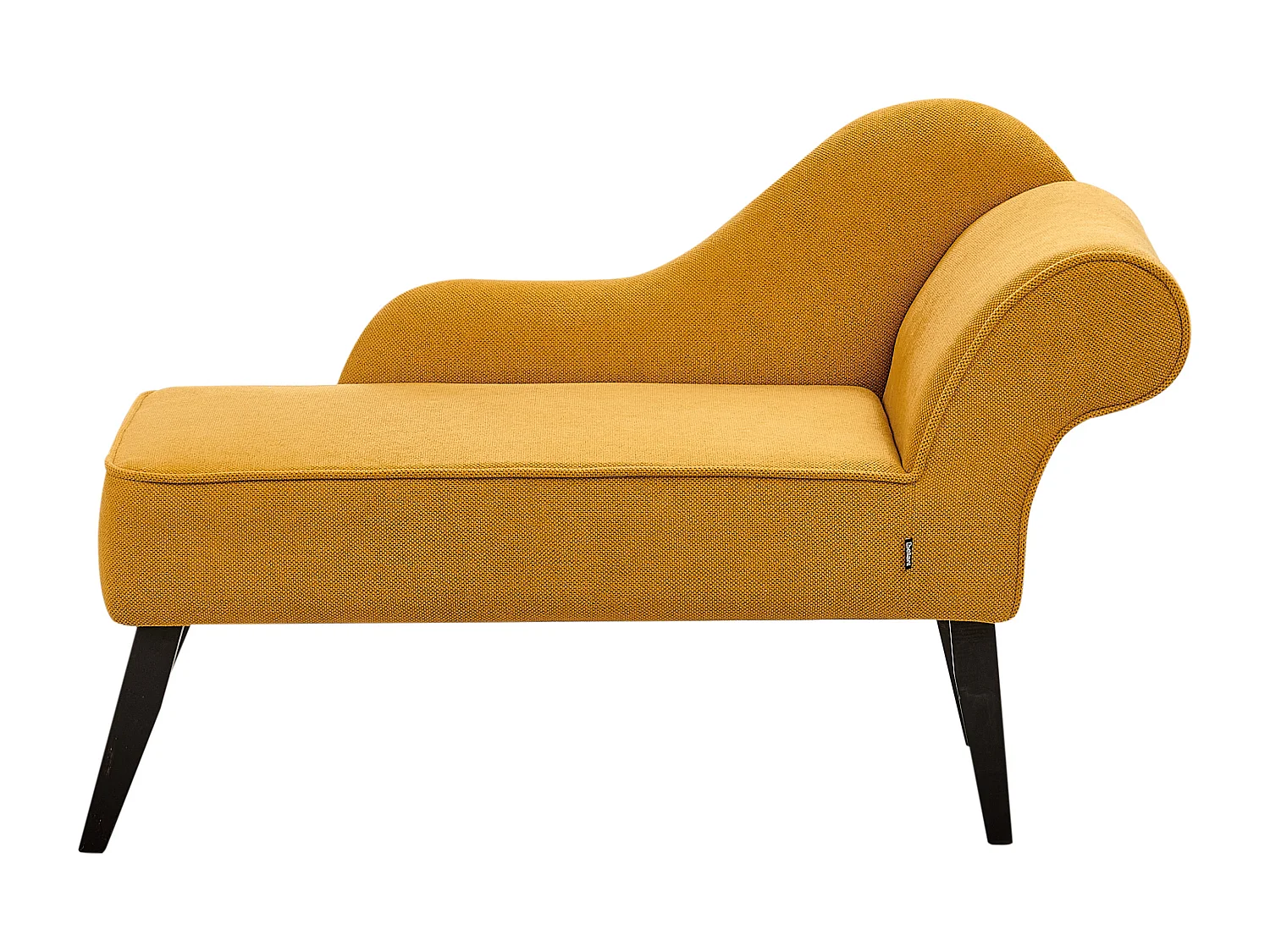 Chaise longue derecho BIARRITZ Tela Mostaza