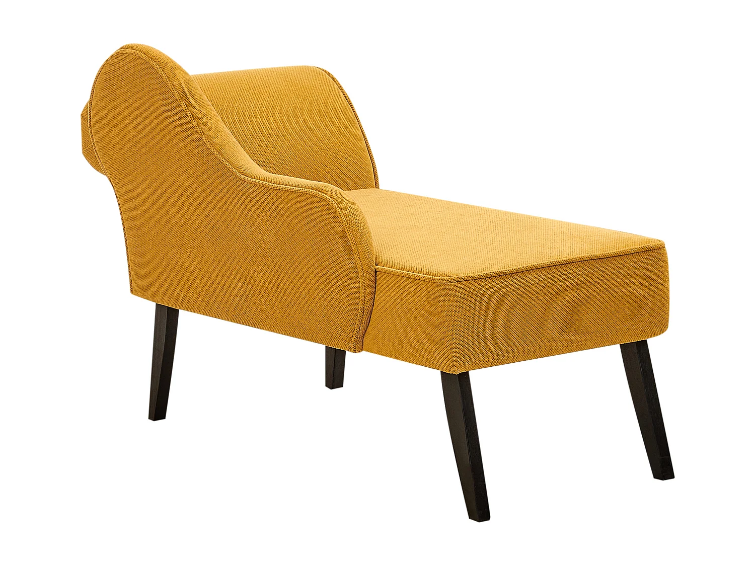 Chaise longue derecho BIARRITZ Tela Mostaza