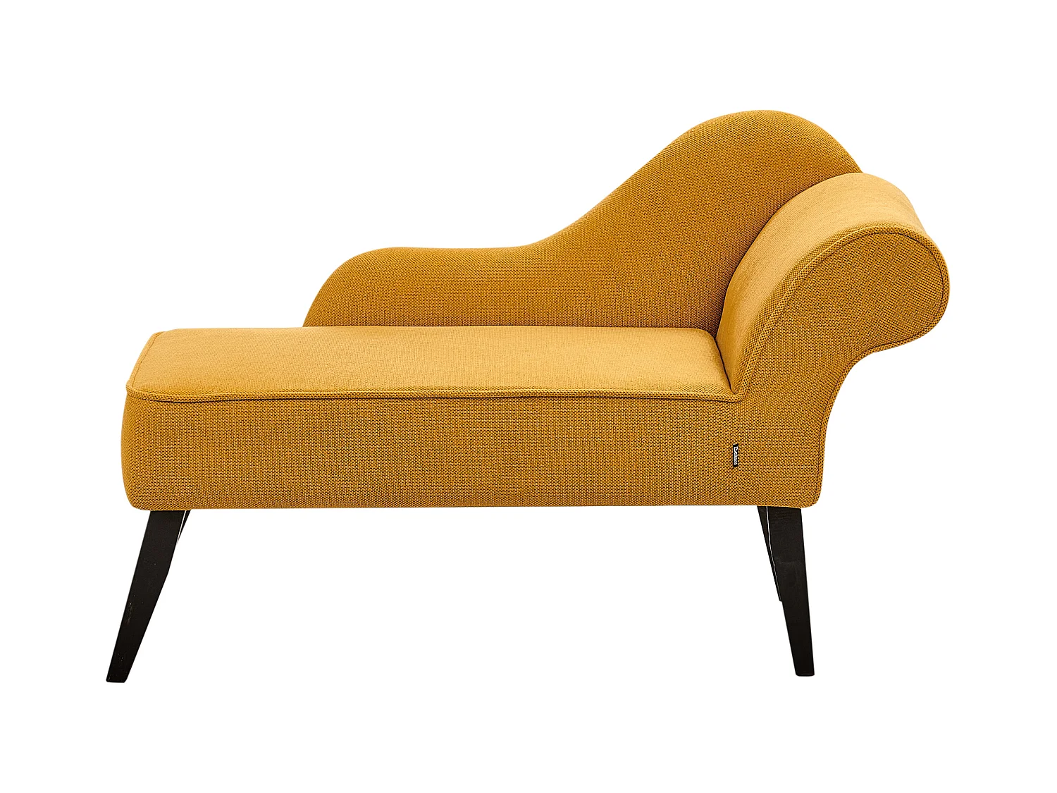 Chaise longue côté droit BIARRITZ Tissu Moutarde