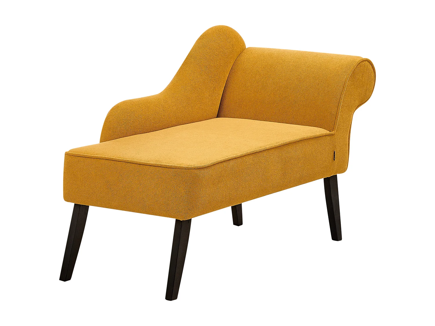 Chaise longue côté droit BIARRITZ Tissu Moutarde
