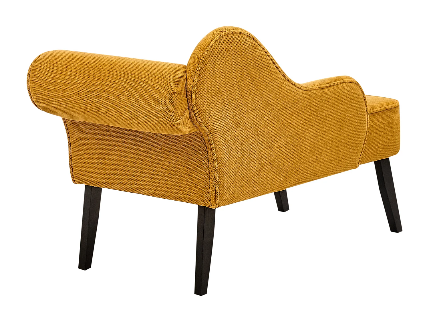 Chaise longue côté droit BIARRITZ Tissu Moutarde