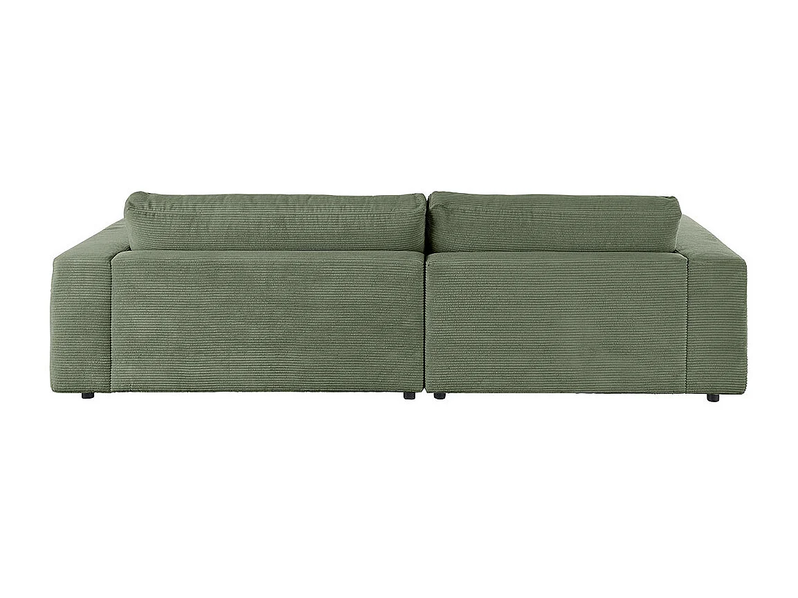 Sofá esquinero - Verde Pana - MADELINE