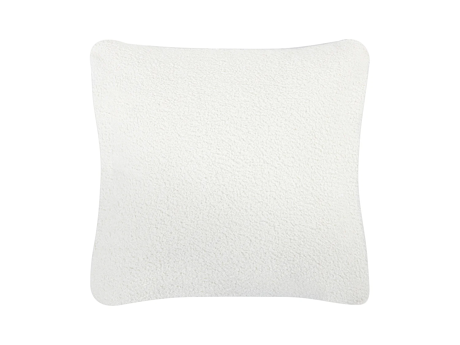 Divano angolare LUNGO Bouclé Bianco 4 posti Lato destro