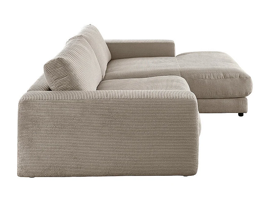 Canapé - taupe Velours côtelé - MADELINE